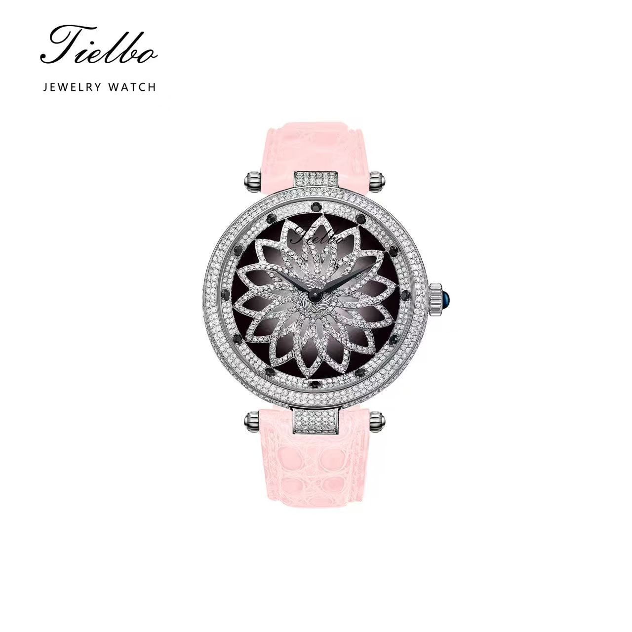 Bloom Watch – Rotating Dial, Iced-Out, 42mm T127L