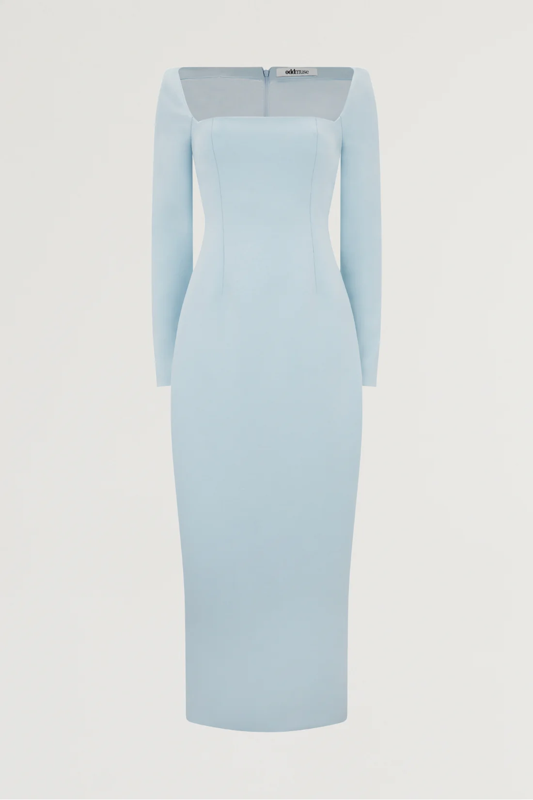 Framed Neckline Maxi Dress