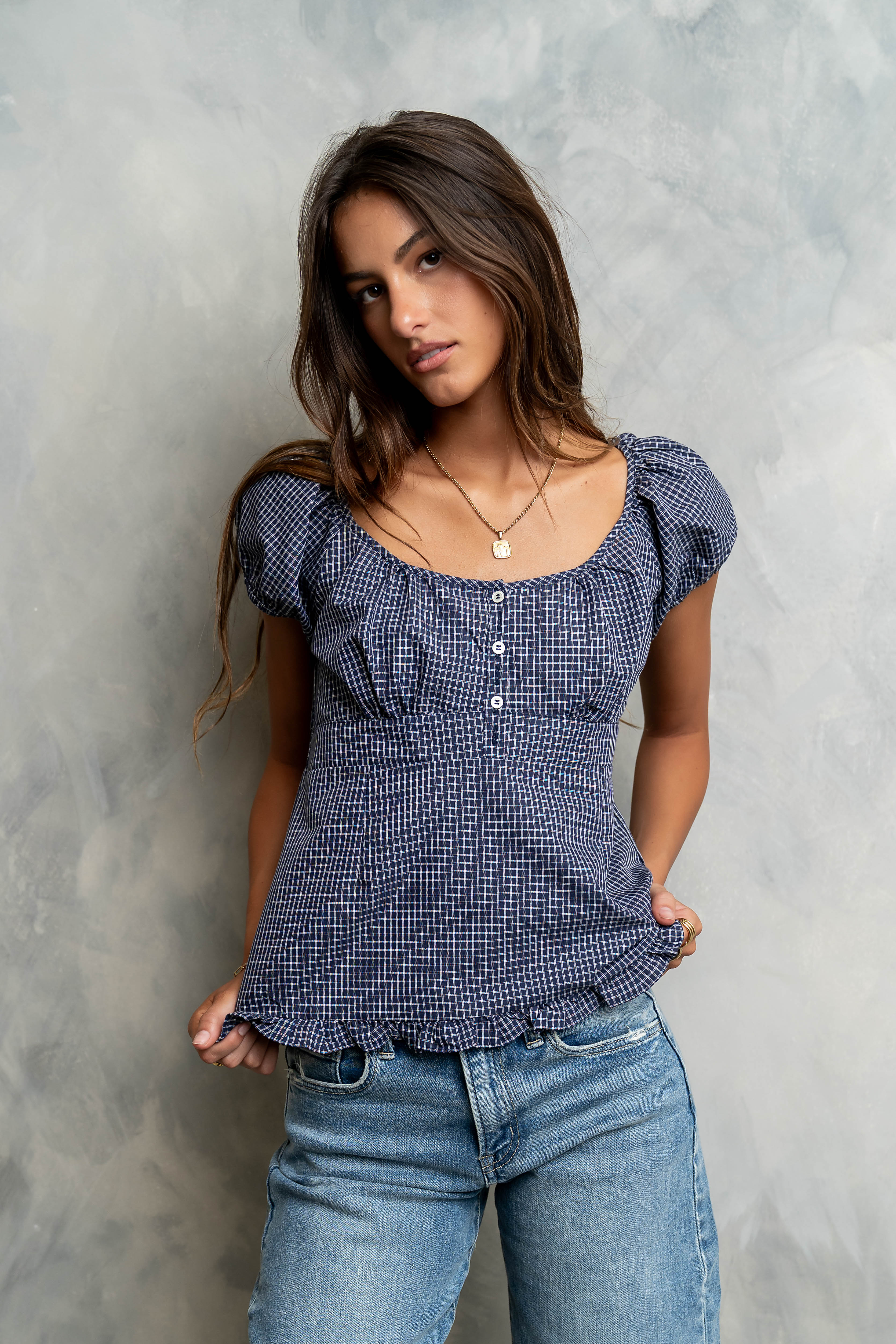 Barbara Plaid Blouse - FINAL SALE