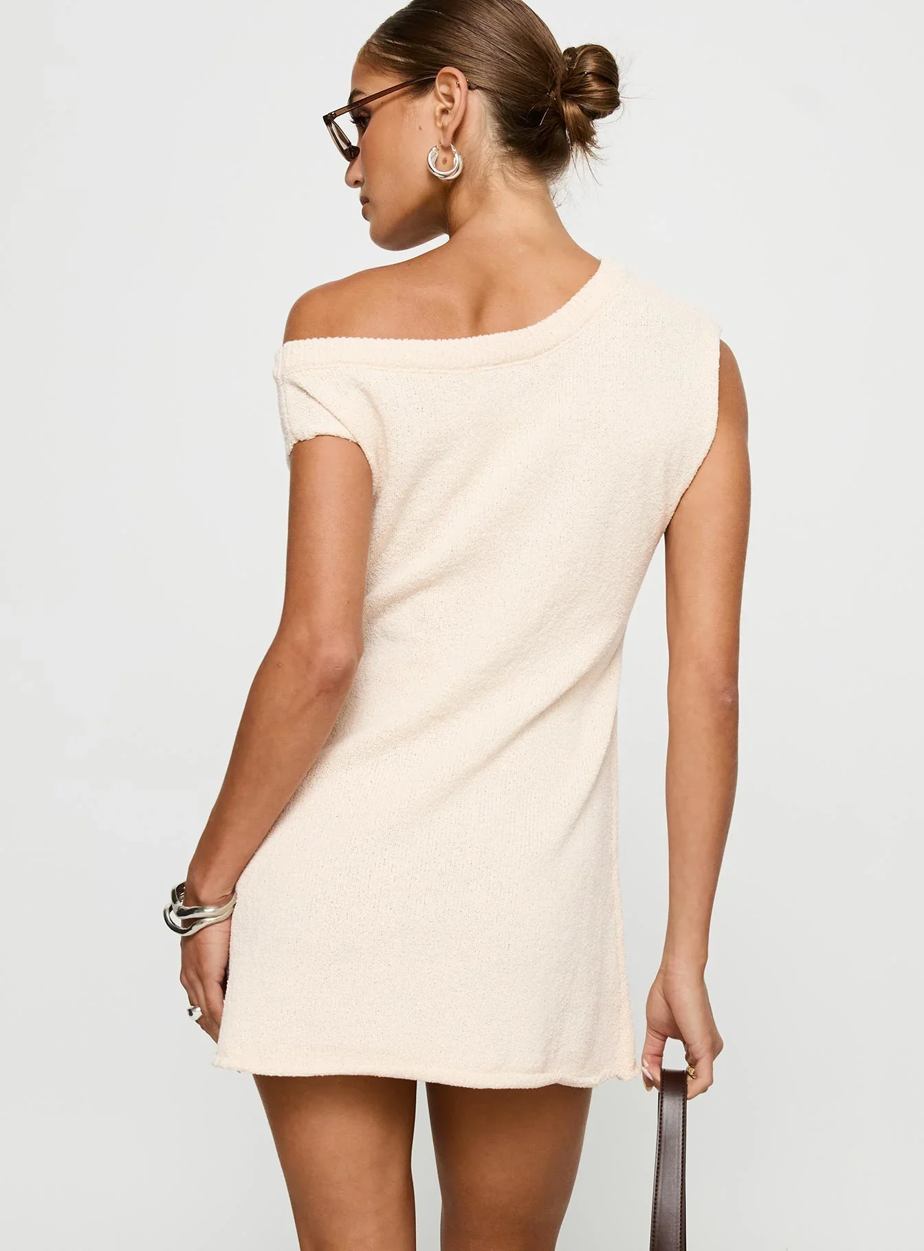 Liberation Off The Shoulder Mini Dress White - luluinthesky