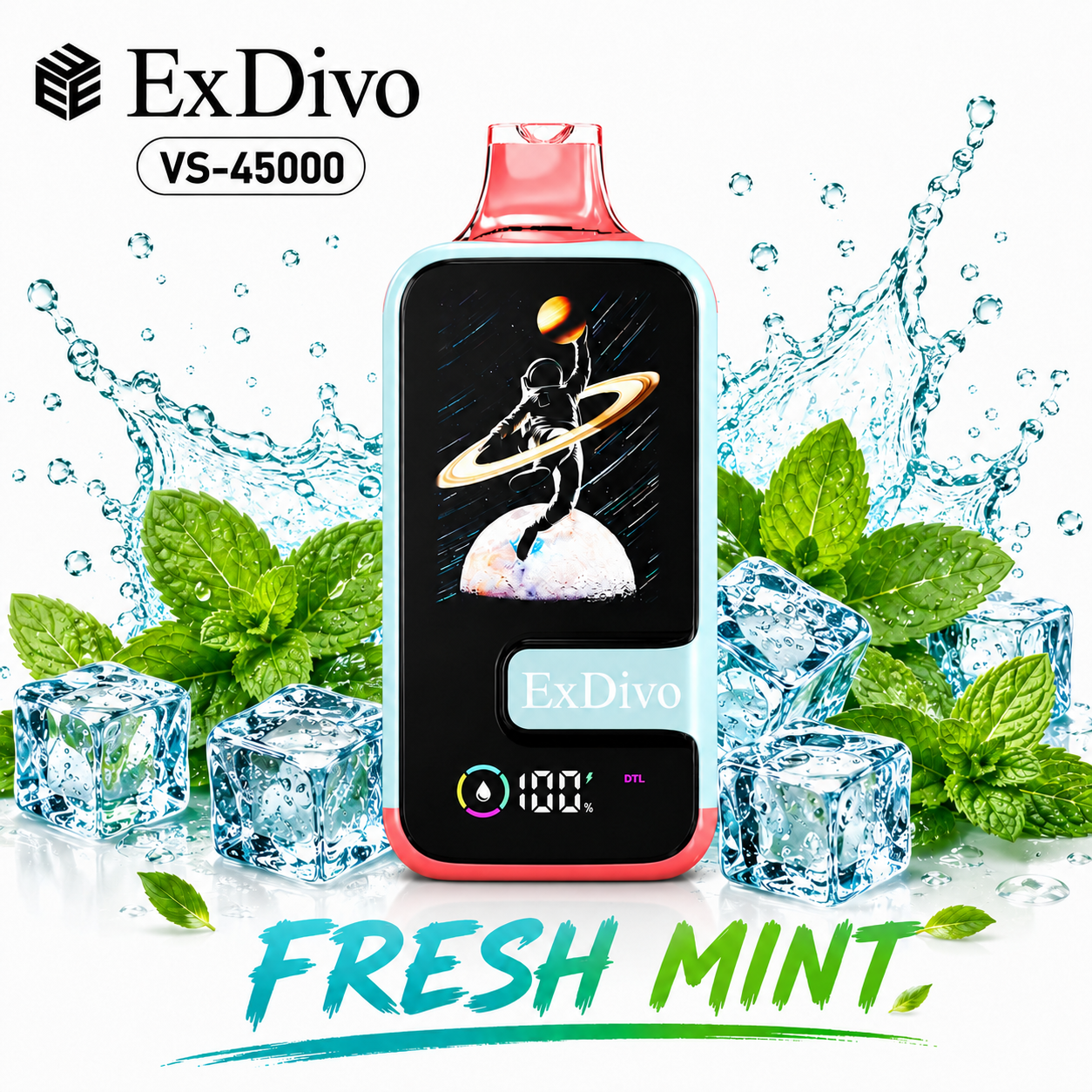 FRESH MINT - ExDivo SPACE 45K Disposable Vape