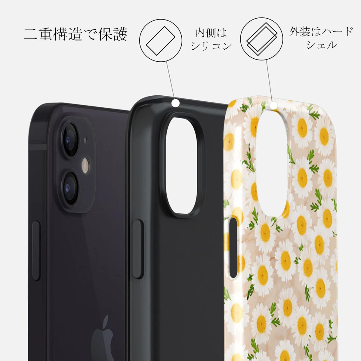 Pure Bliss - Daisy iPhone 12 Mini ケース