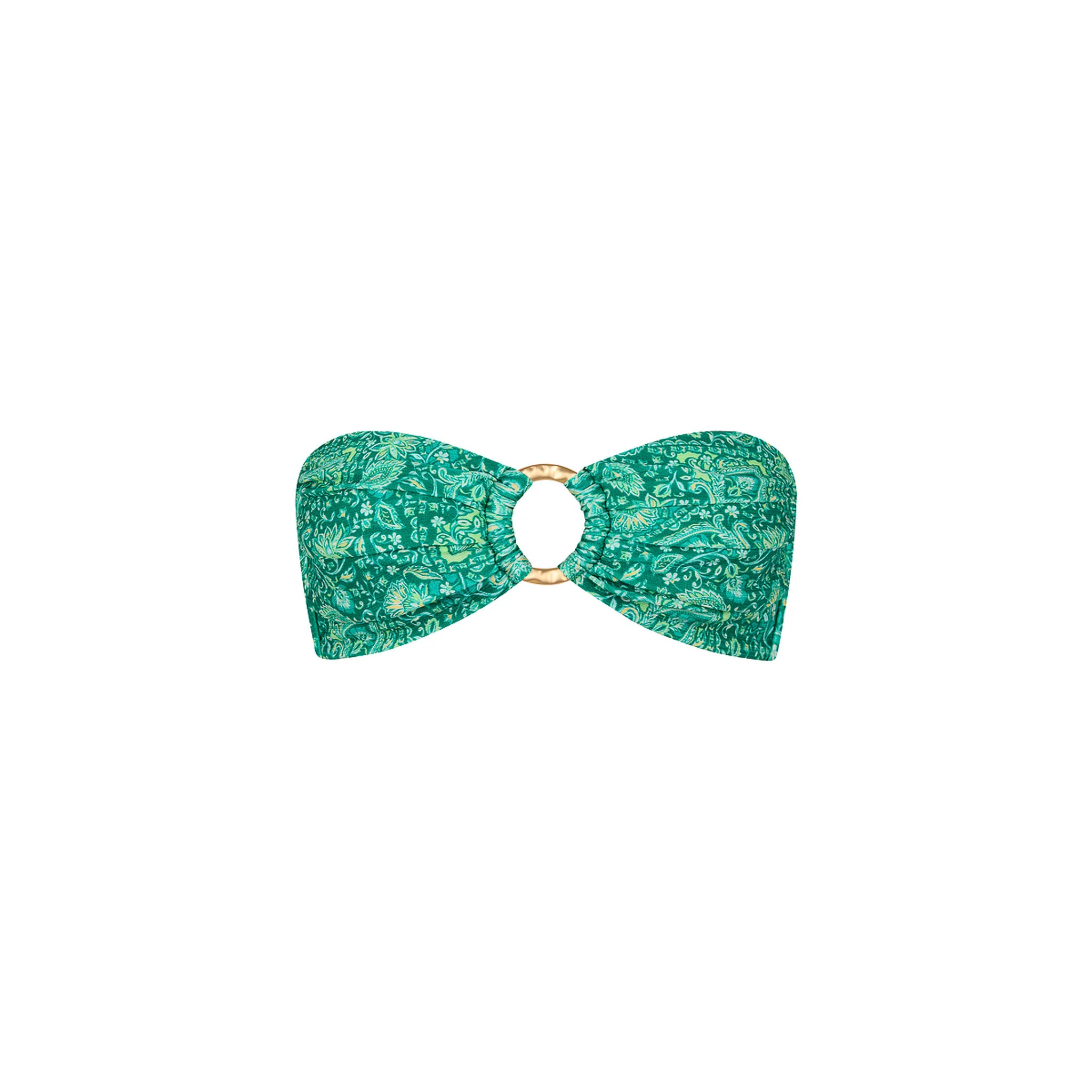 Strapless Bandeau Bikini Top - Emerald Aura