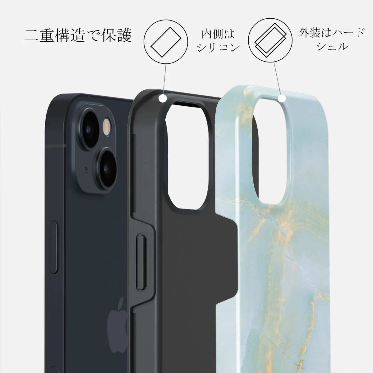 Sea Salt - iPhone 13 Mini ケース