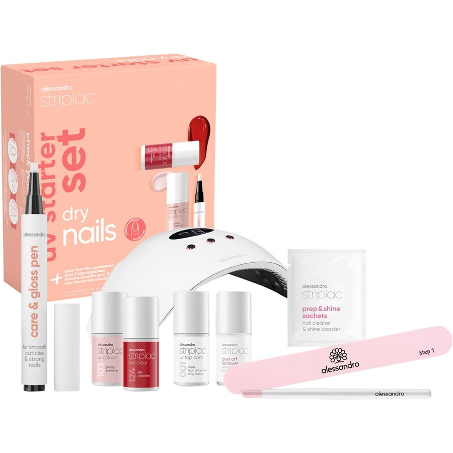 Alessandro Striplac UV Colour UV Starter Set Dry Nails