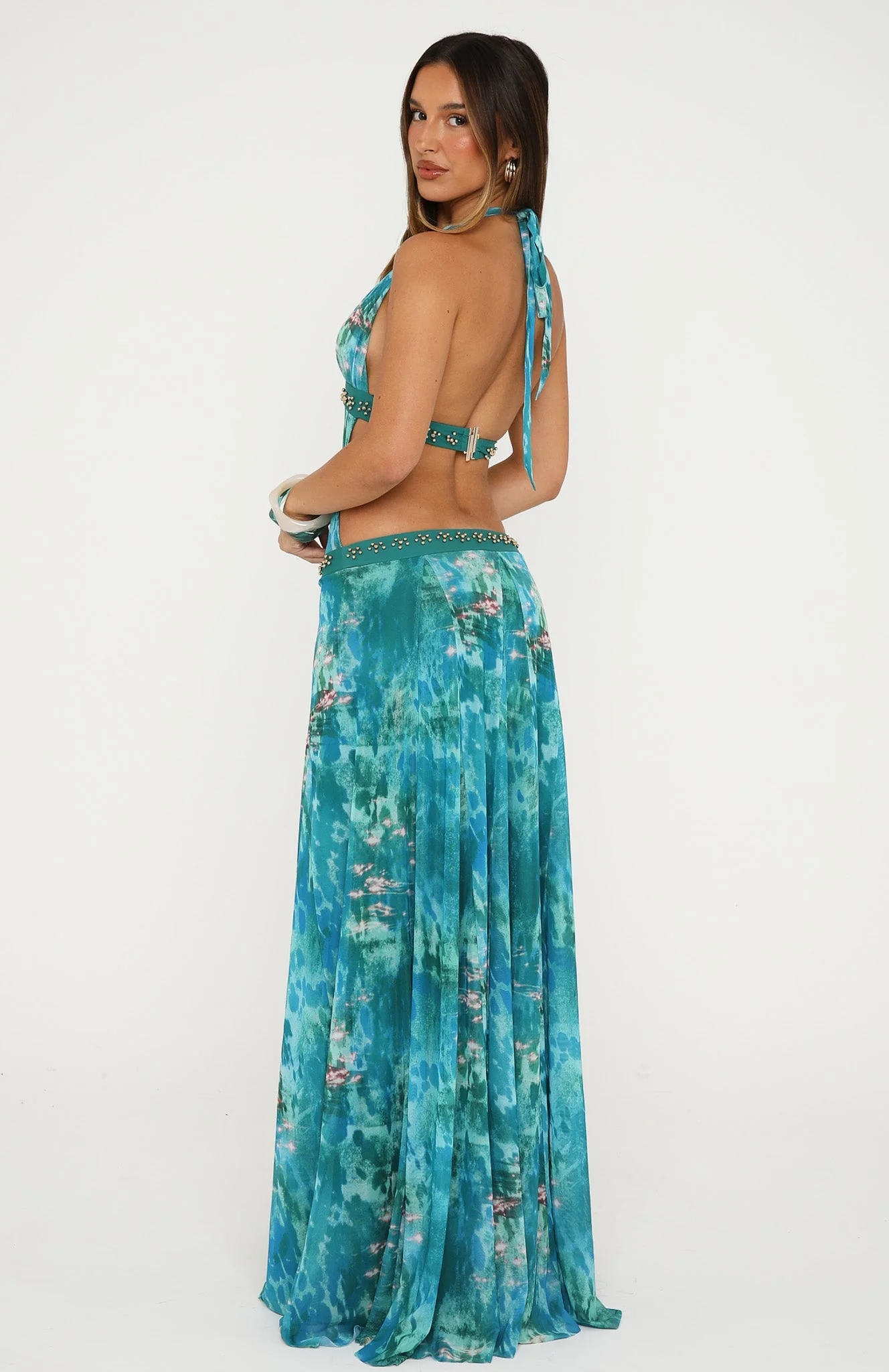 Lights Camera Action Maxi Dress Crystal Tide