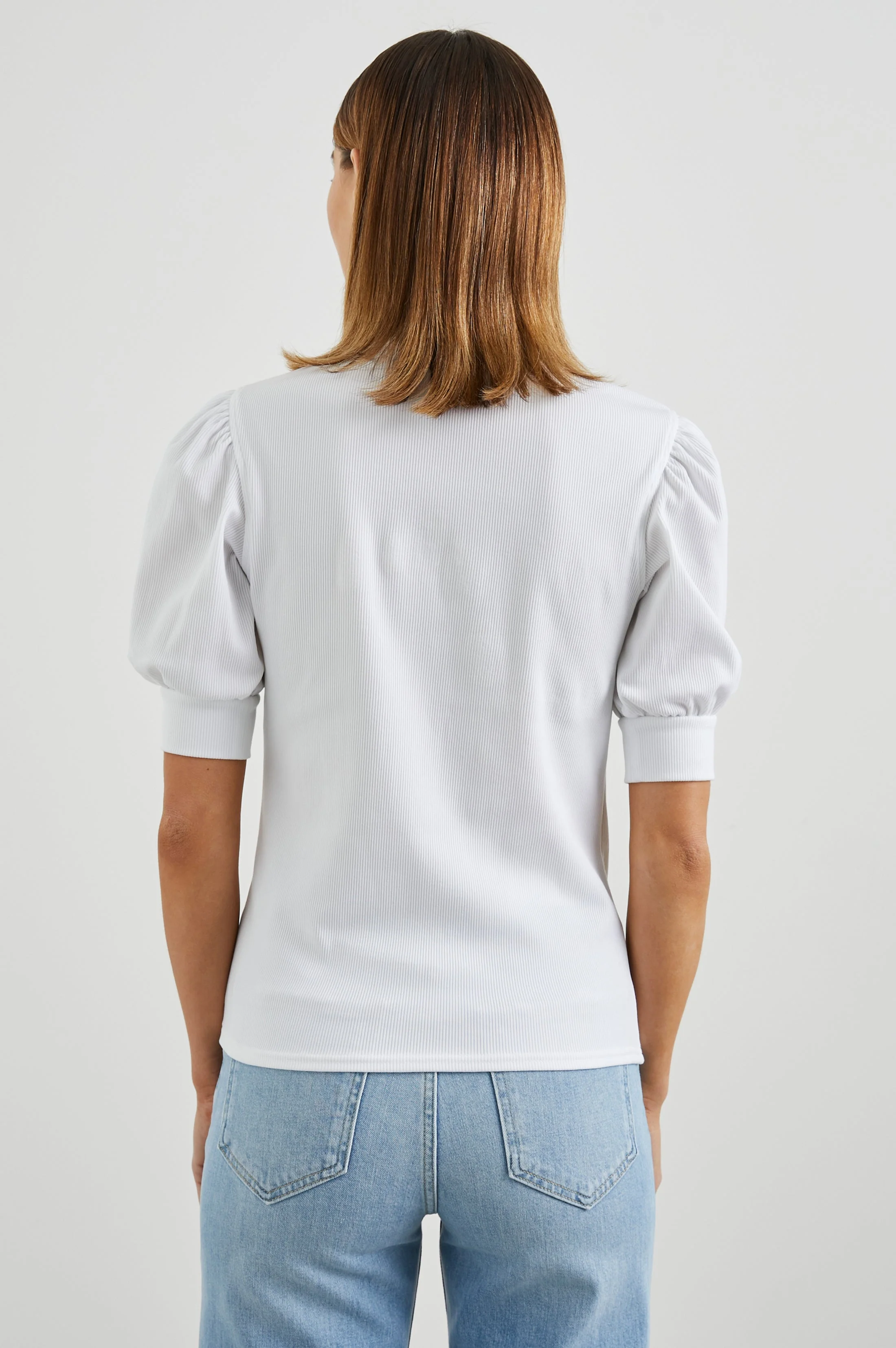 Jewel Top - White Rib