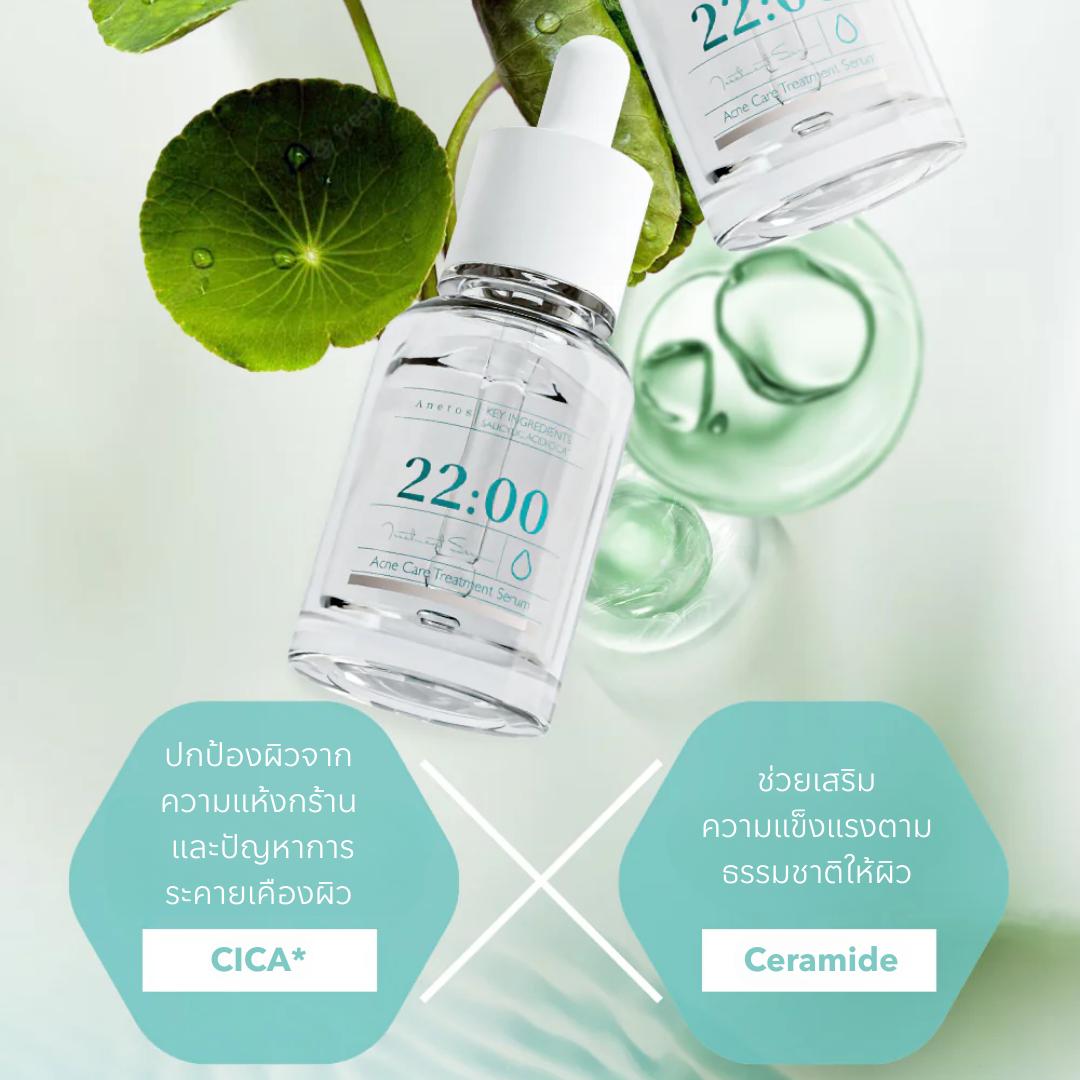 22:00 Anetos Acne Care Treatment Serum 15g เซรั่มบำรุงผิวสำหรับดูแลปัญหาสิว