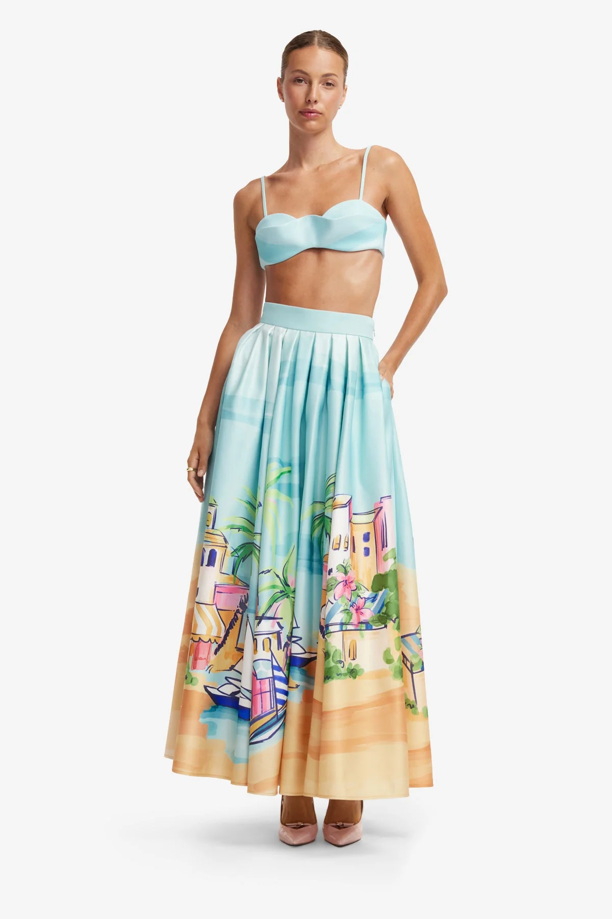 Reinette Skirt - Voyage Print