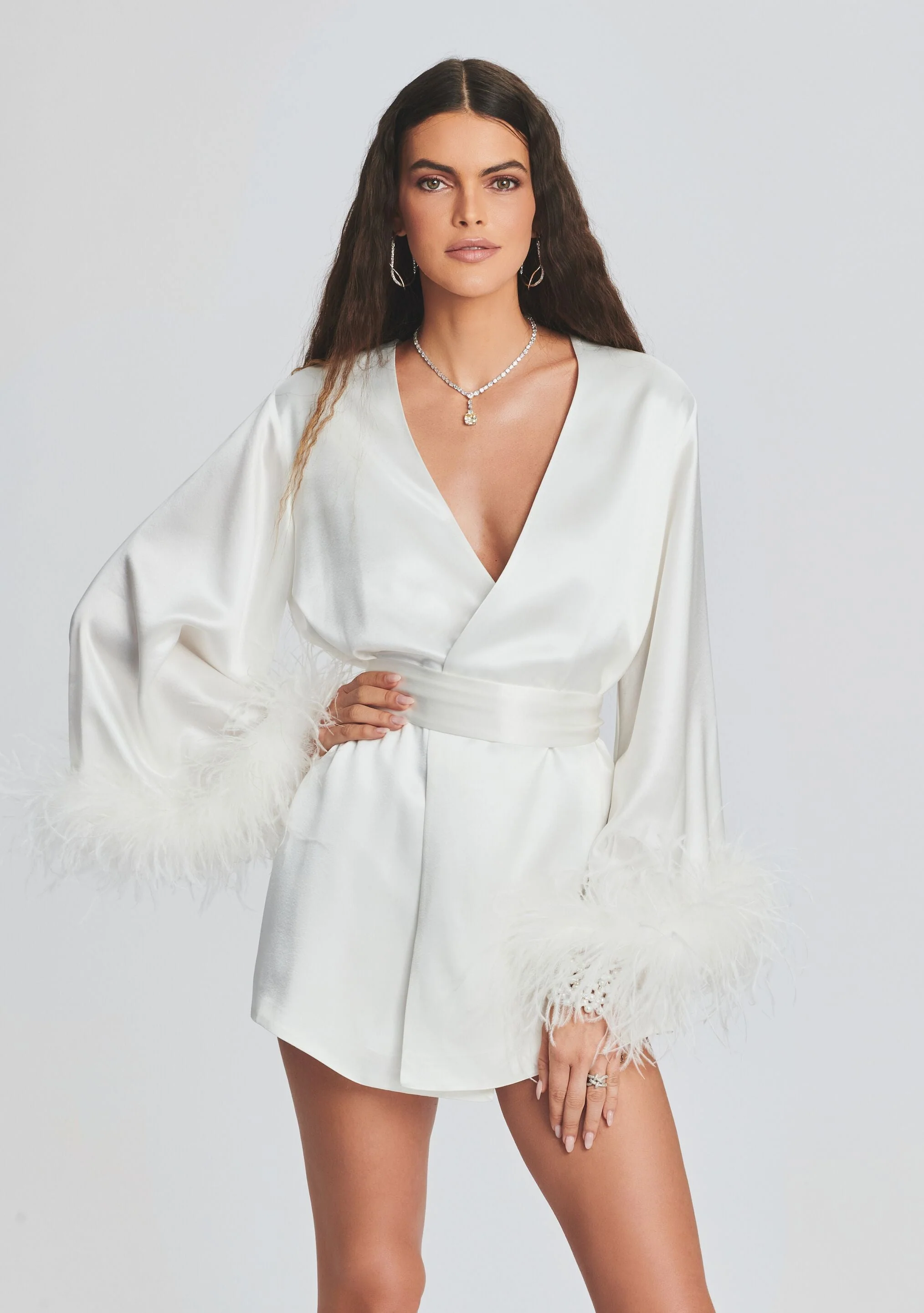 Eva Feather Robe