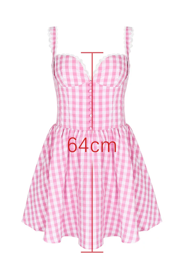 Brigite Plaid Cotton Dress