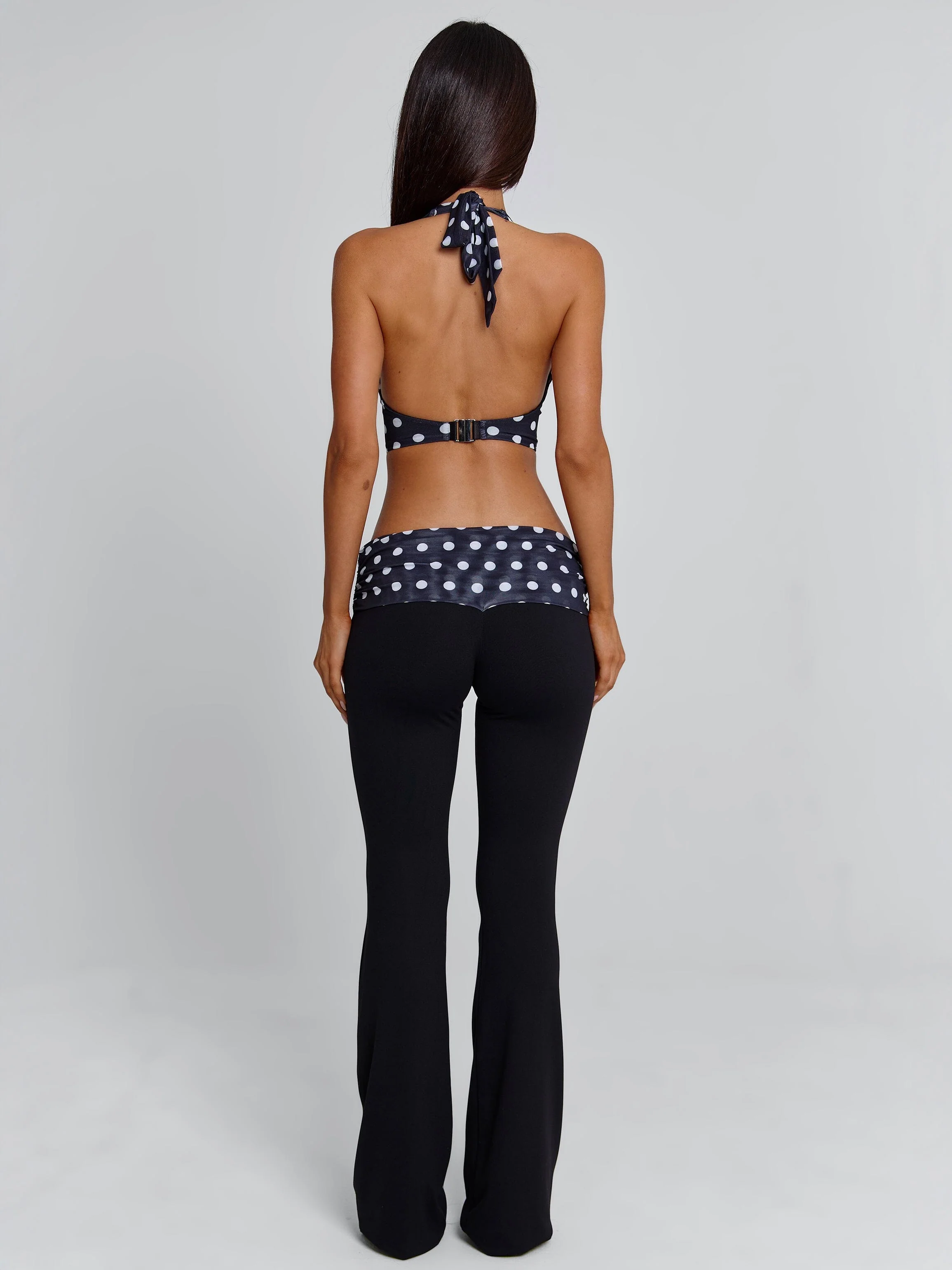 Virelle Jumpsuit Black Polka Dot