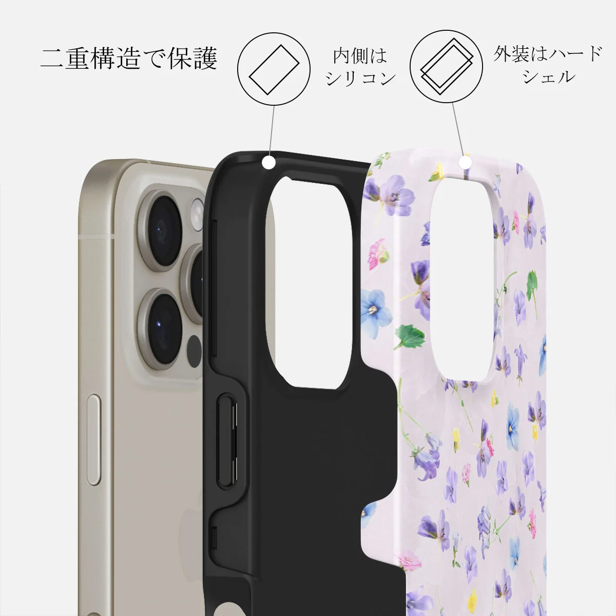 Wildflower - iPhone 16 Pro ケース
