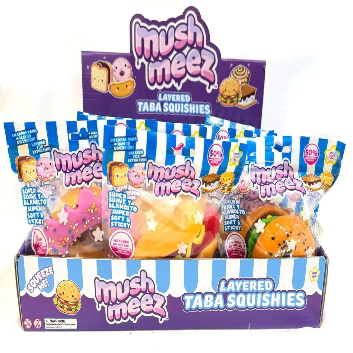 Mush Meez Layered Taba Squishy Sensory Stress Toy (1pc) Assorted Styles