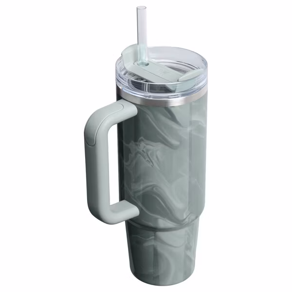 Stanley 30 oz Stainless Steel H2.0 Flowstate Quencher Tumbler Agate Calacatta