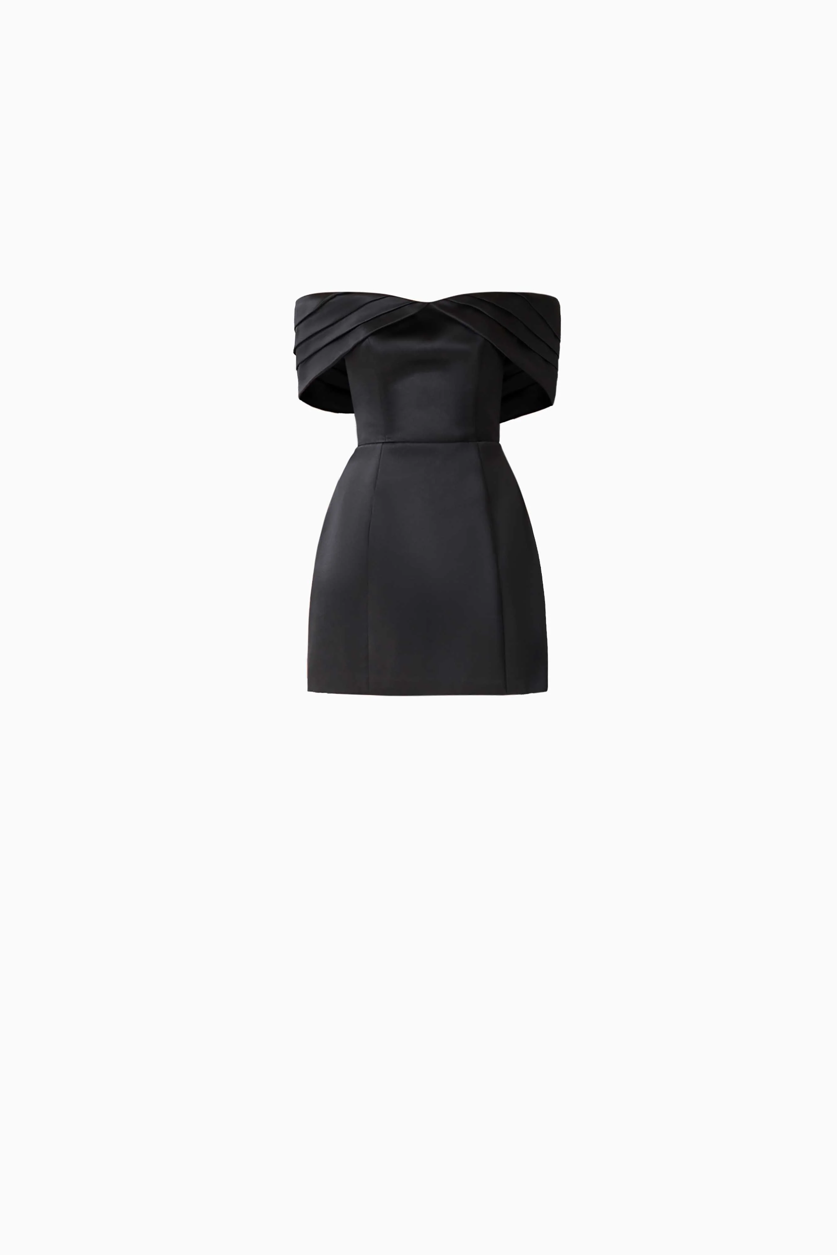 Hope Off The Shoulder Mini Dress in Black