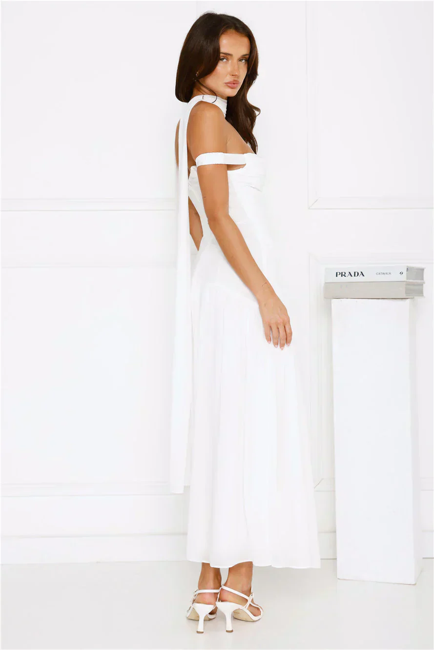 The Style Spotlight Off Shoulder Maxi Dress