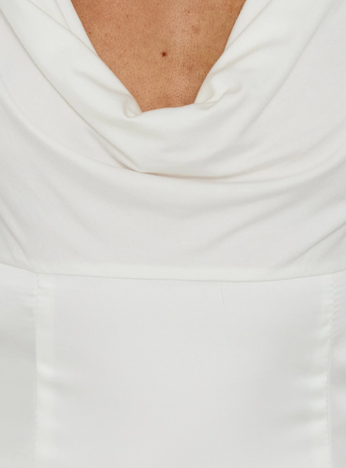 Sommerset Cowl Neck Top White