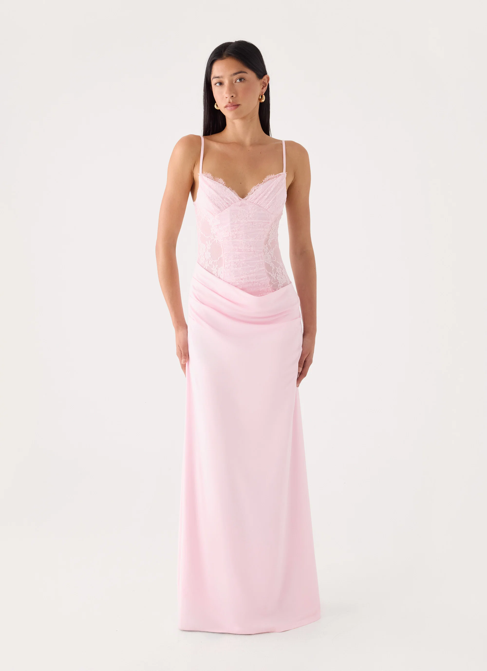 Anabeila Maxi Dress - Pink - FASHION NOB