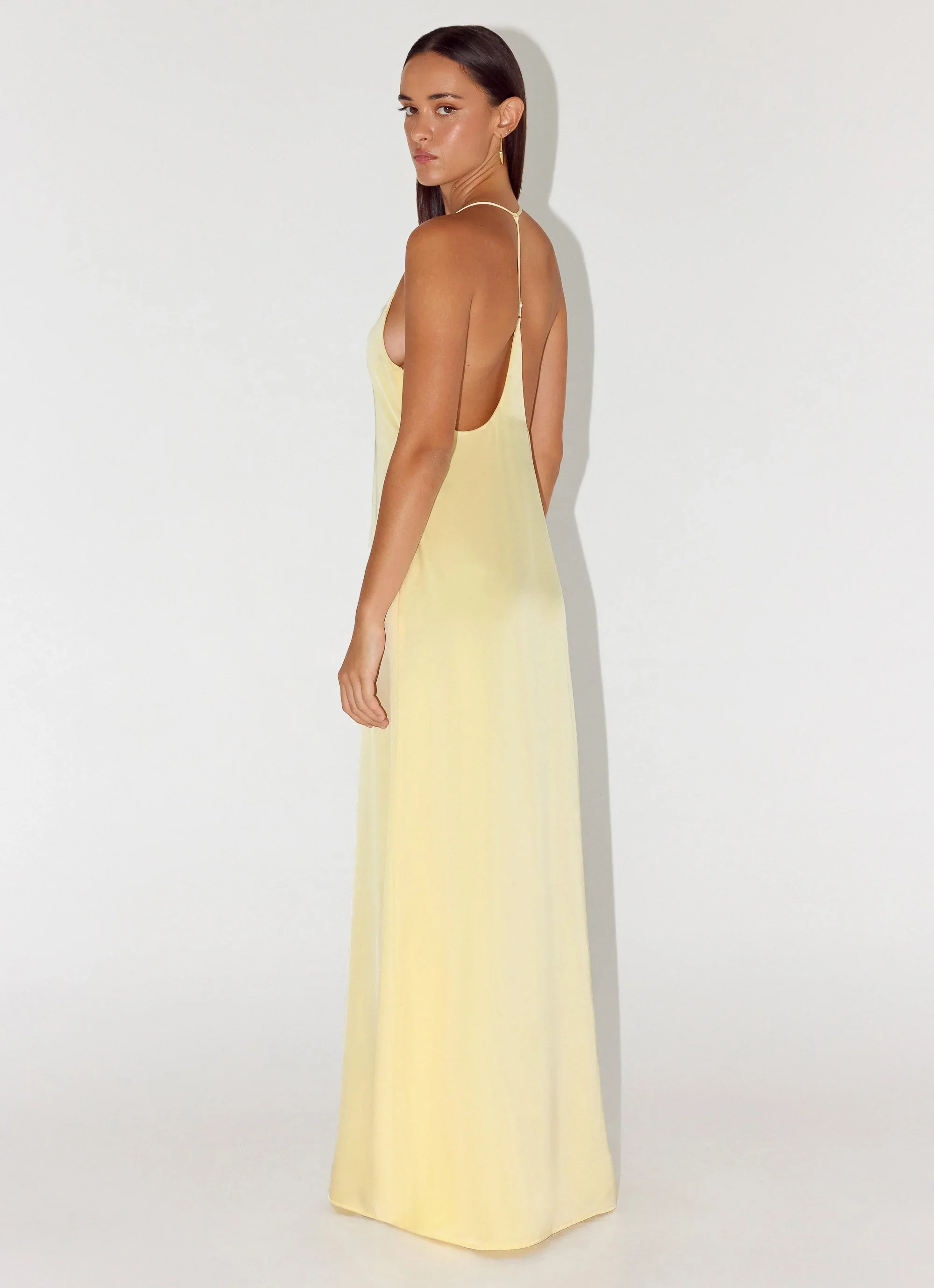 Fine Line Maxi Dress - Yellow