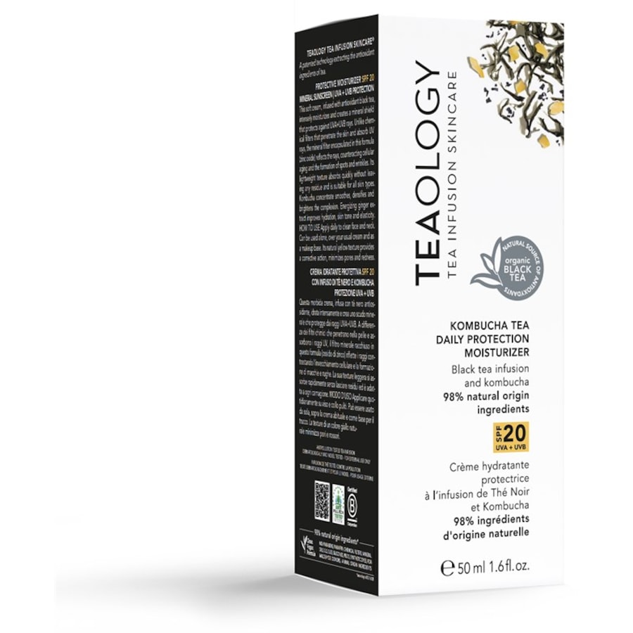 Teaology Pielęgnacja twarzy Codzienna ochrona krem nawilżający SPF20 Herbata Kombucha