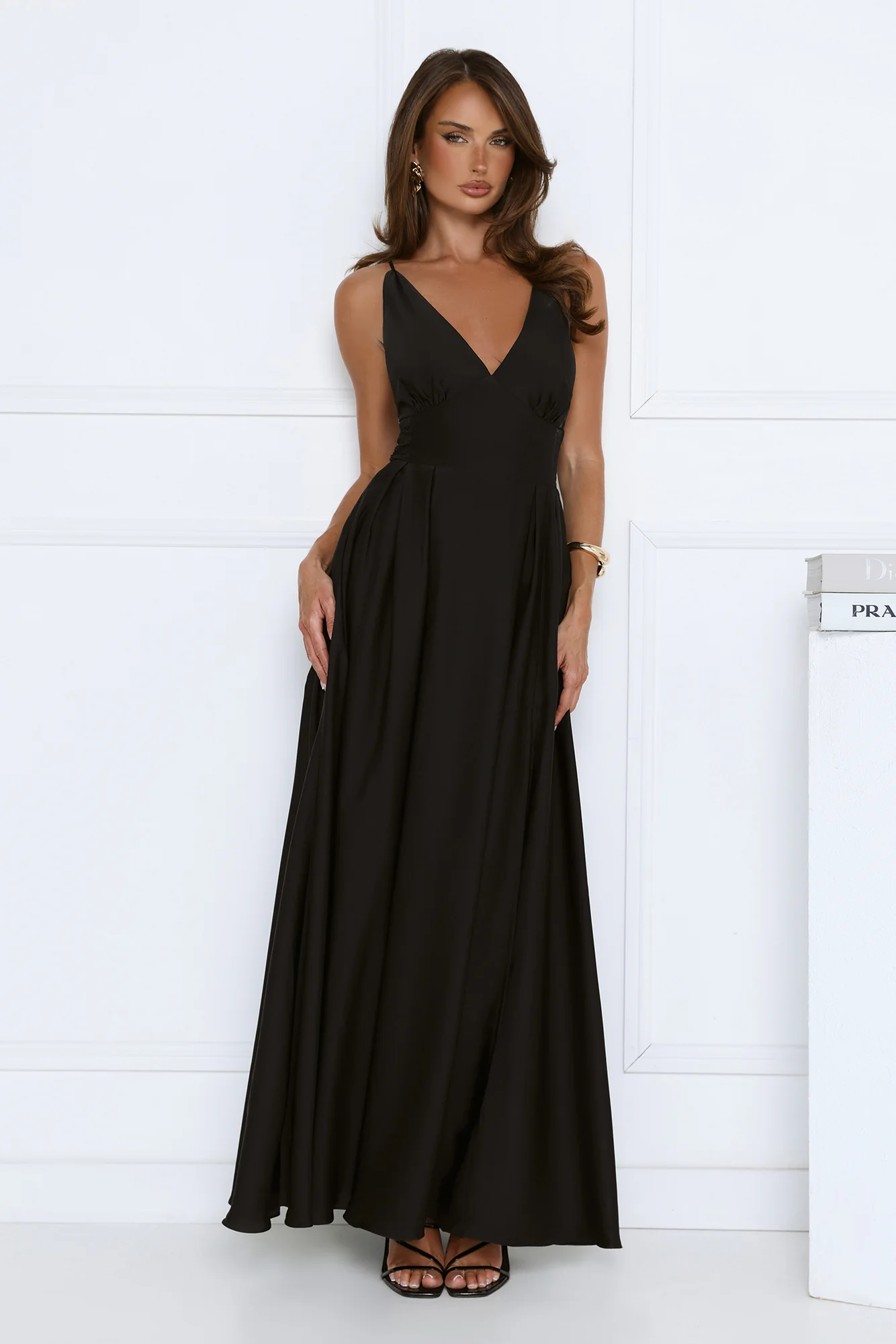 Secret Strolls Maxi Dress Black