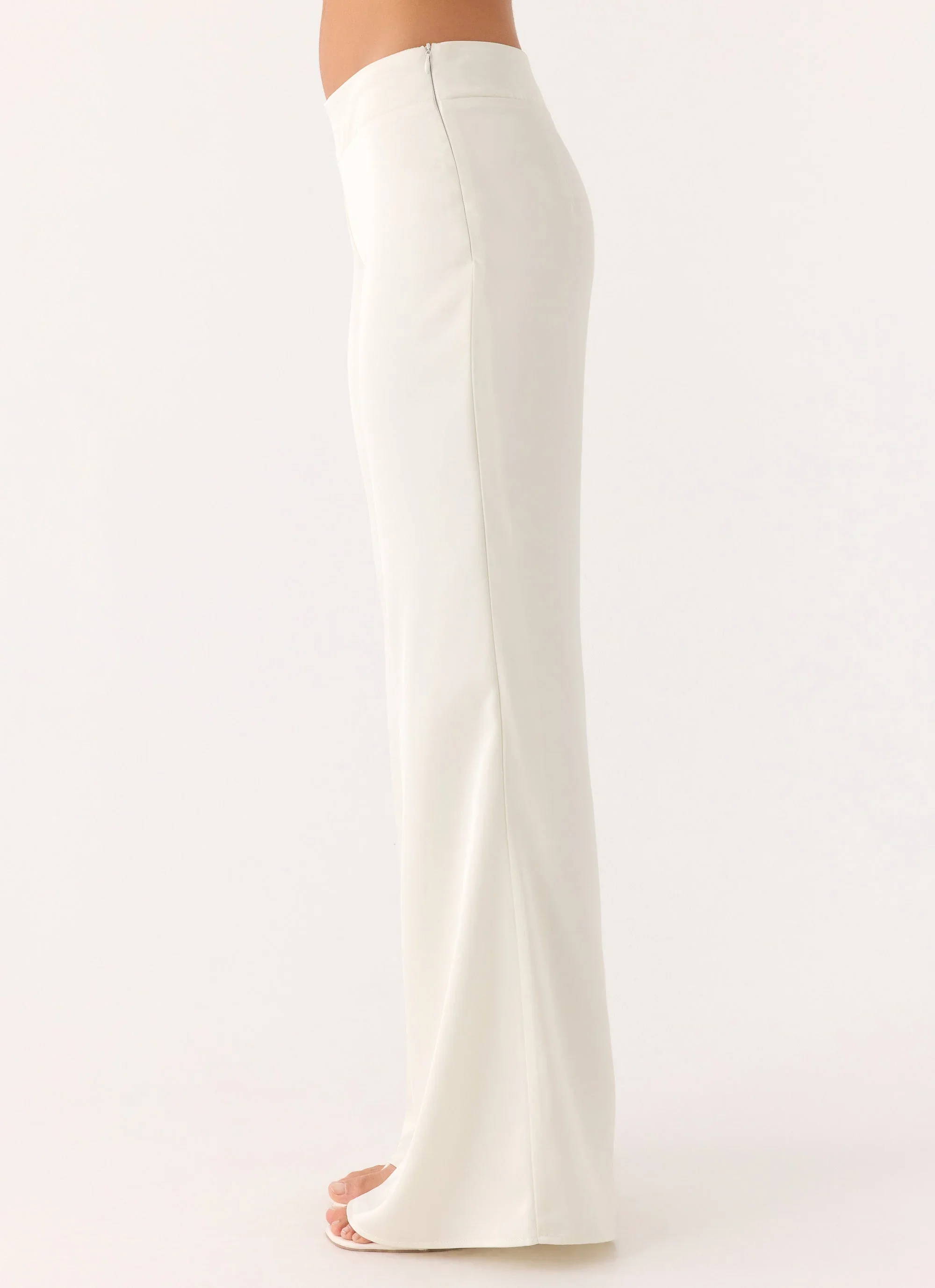 Elmah Low Rise Pants - White