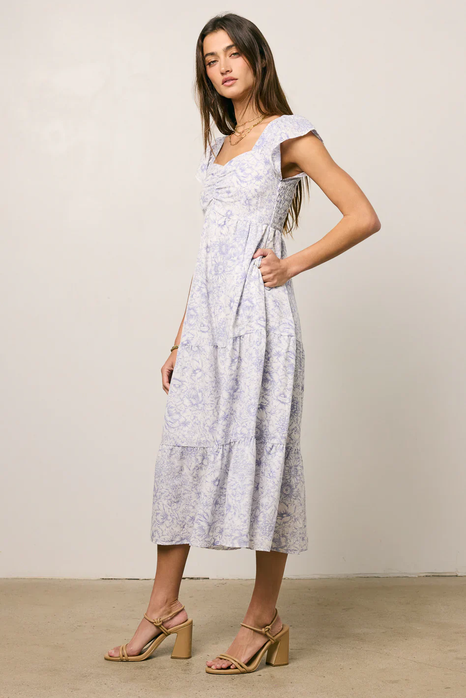 Jenny Floral Midi Dress