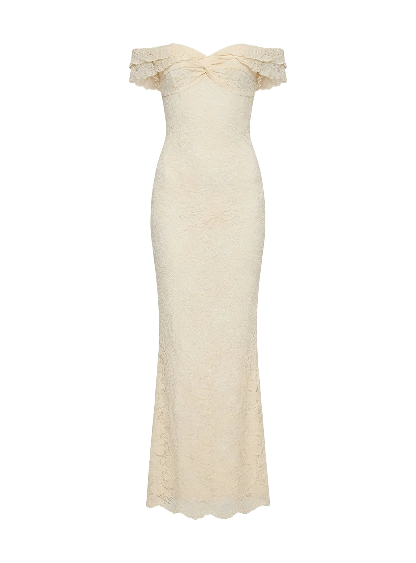 Anabeila Strapless Maxi Dress Lemon