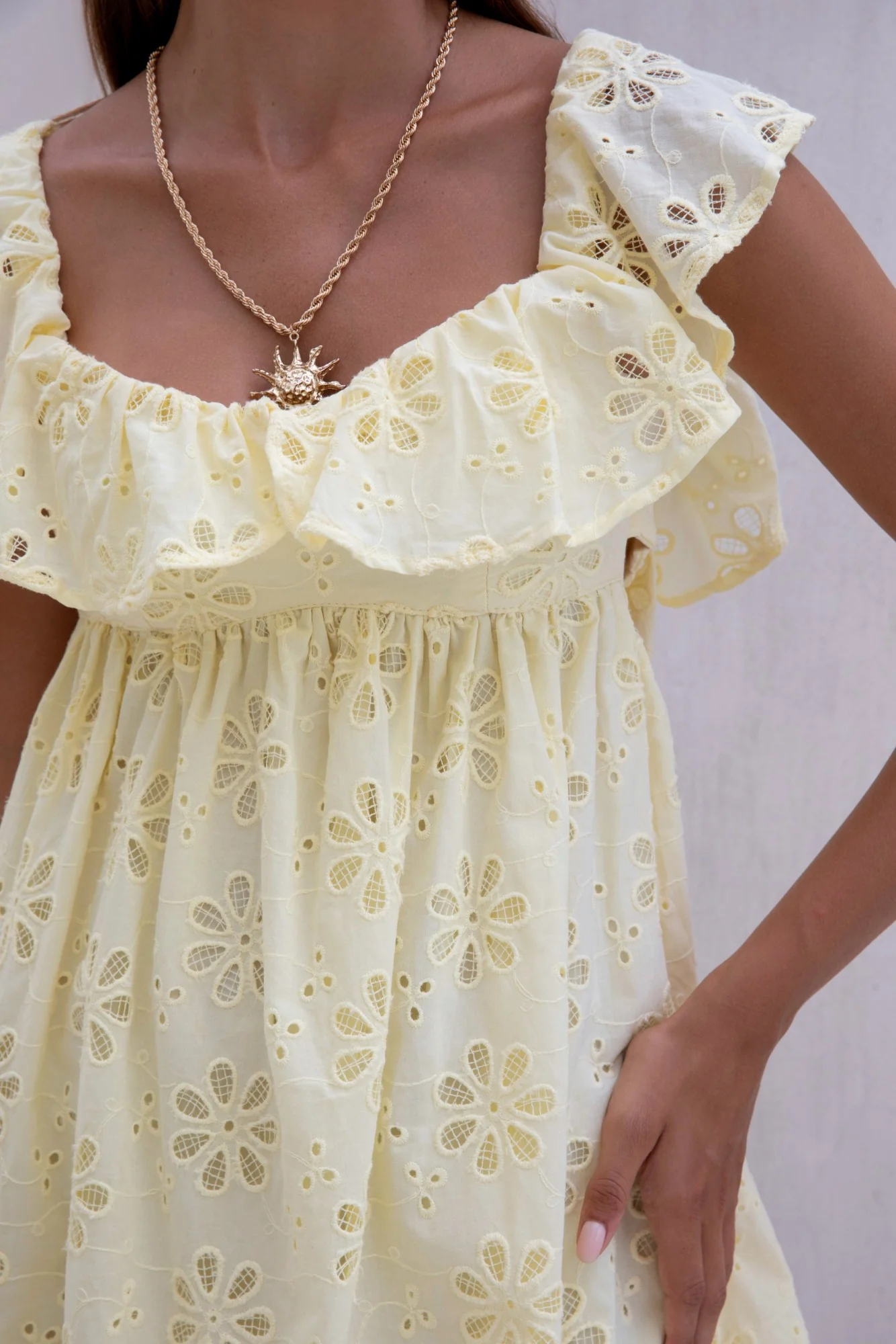 True Blooms Mini Dress Yellow - luluinthesky