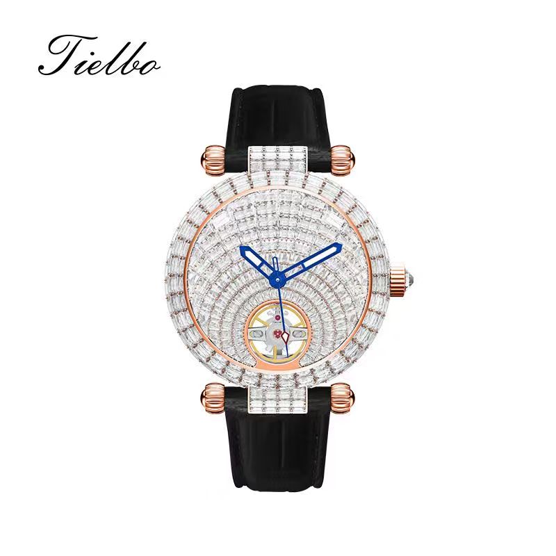 Stellar Night Automatic Watch – 38mm, Full Crystal T856L