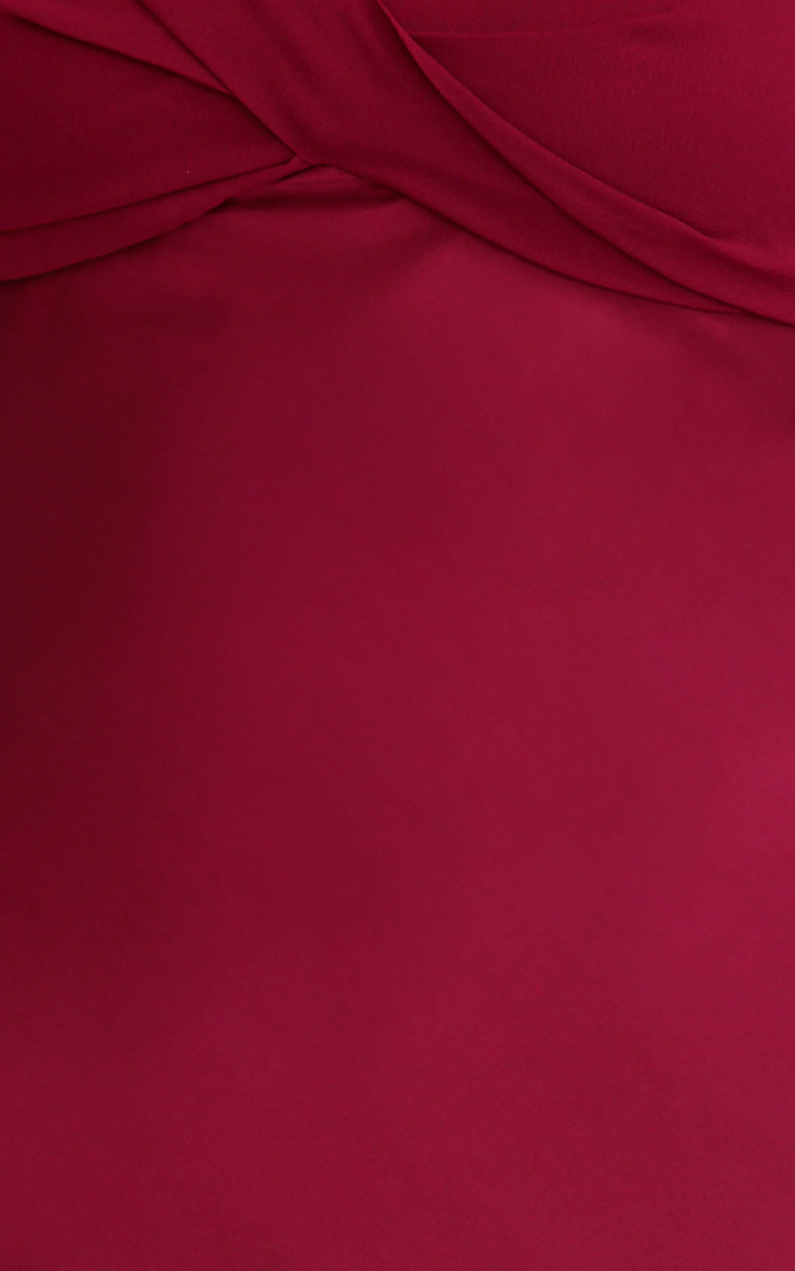 Flynn Maxi Dress - Satin Halter Sweetheart Neck Dress in Wine