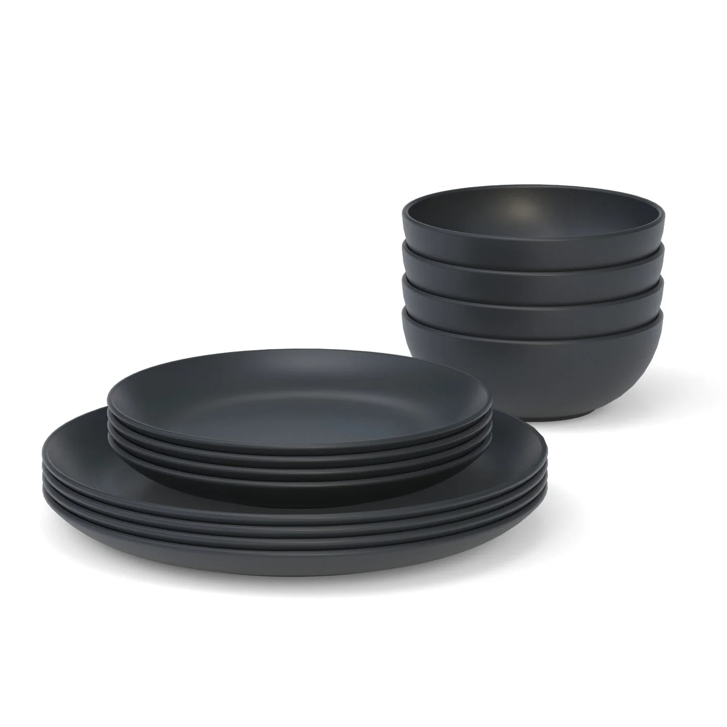 Vogeelle Dining Essentials 12 Piece Round Set - Black