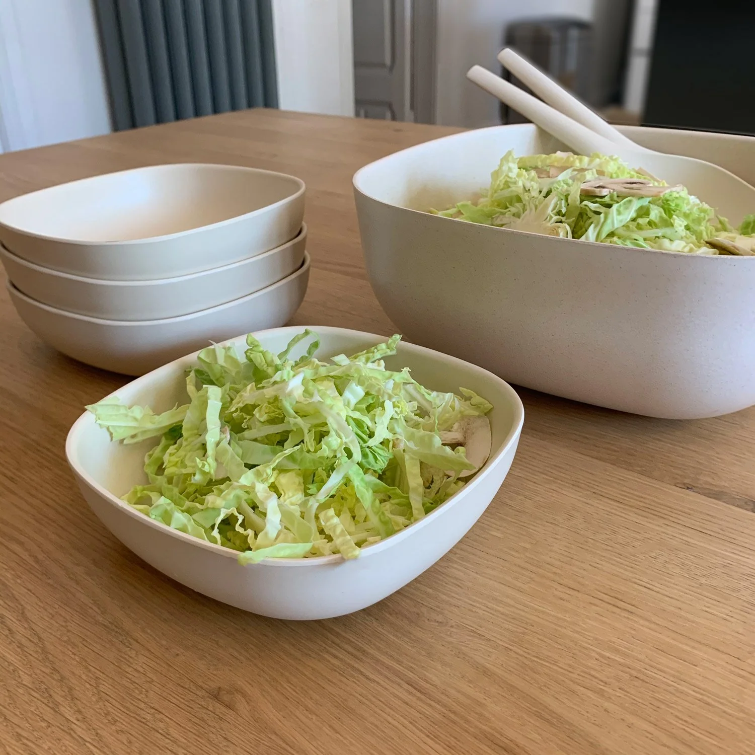 Vogeelle Large Salad Bowl - Off White