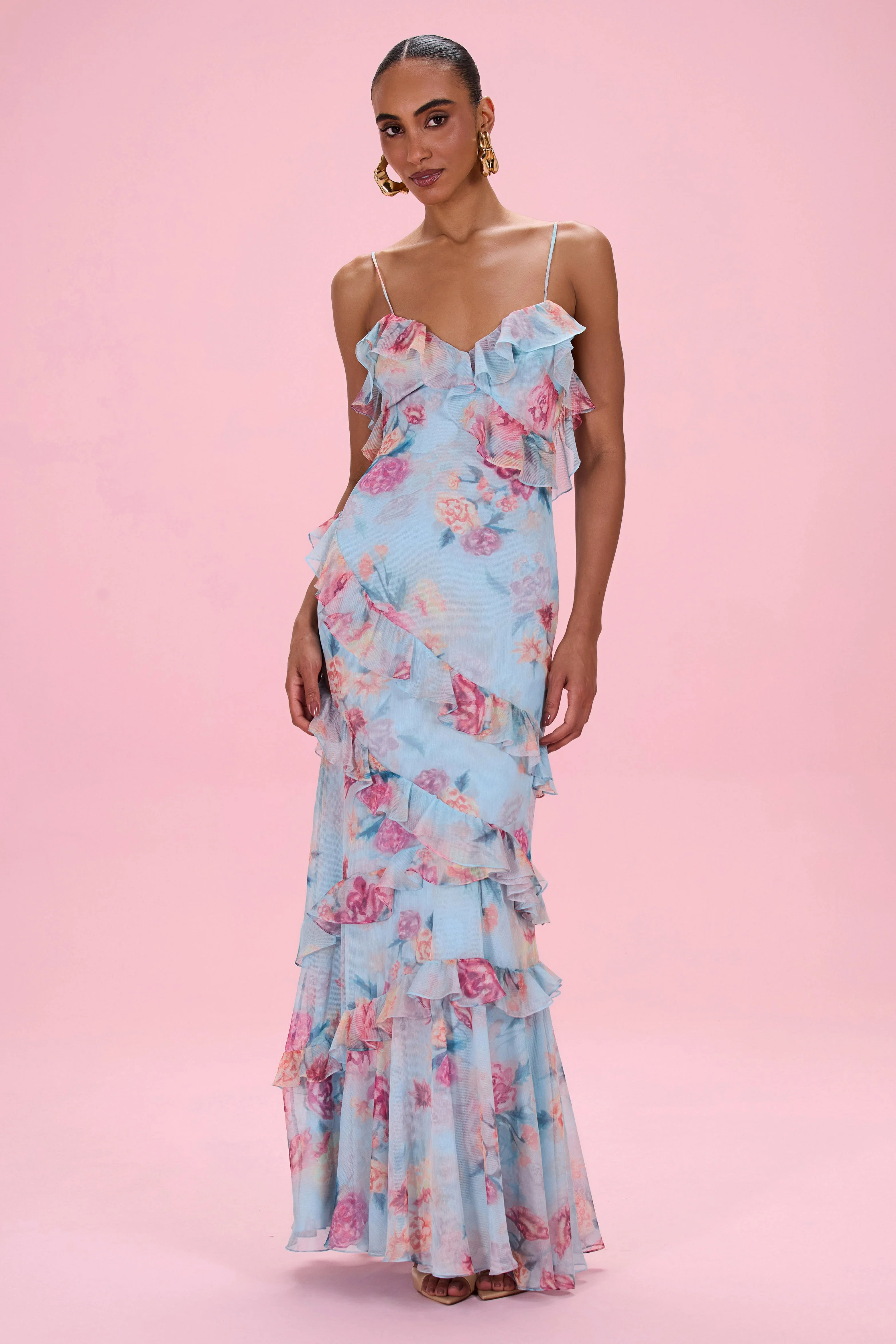 Flora Mist Maxi Dress