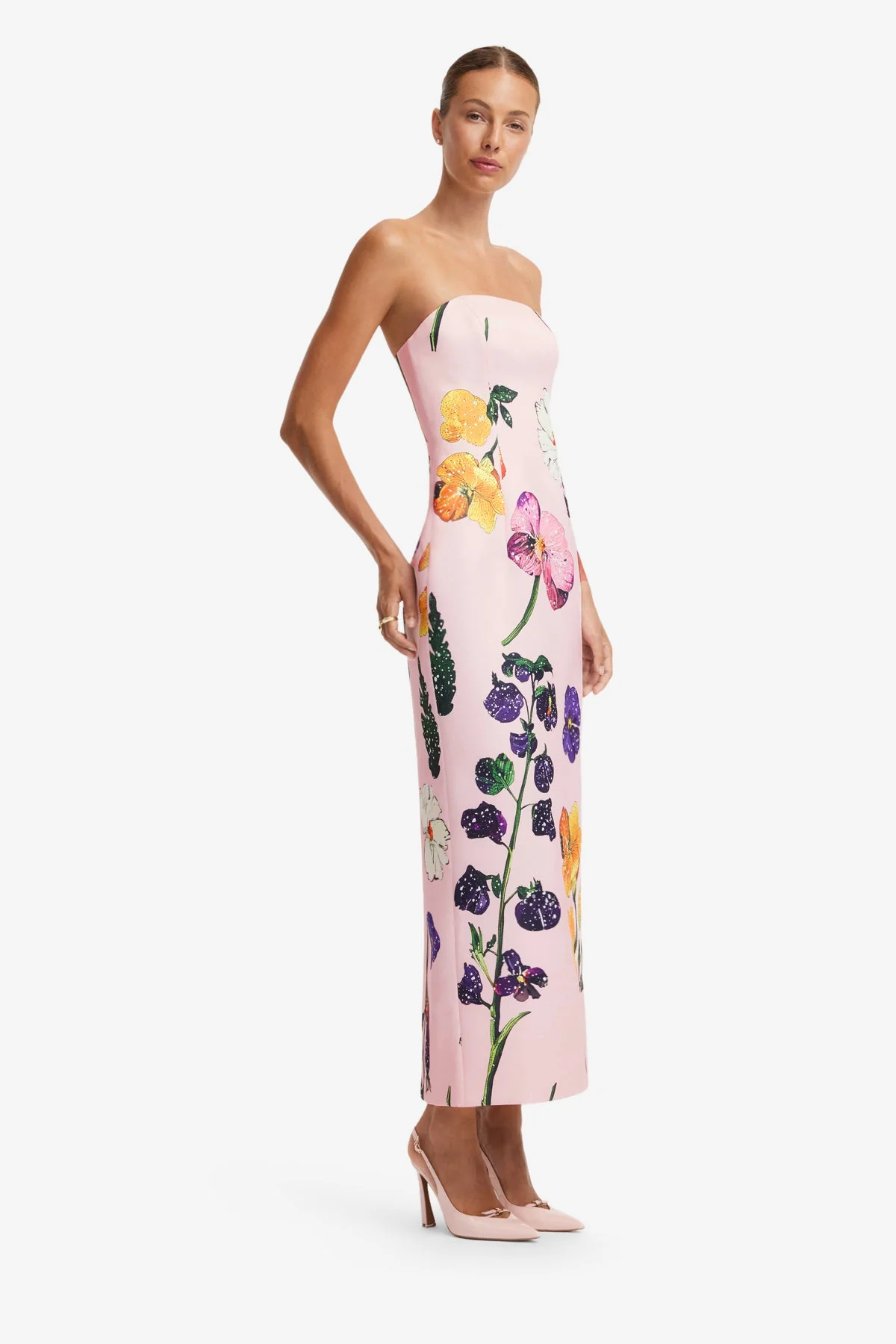 Rayna Printed Bustier Maxi Dress - Wildbloom - luluinthesky
