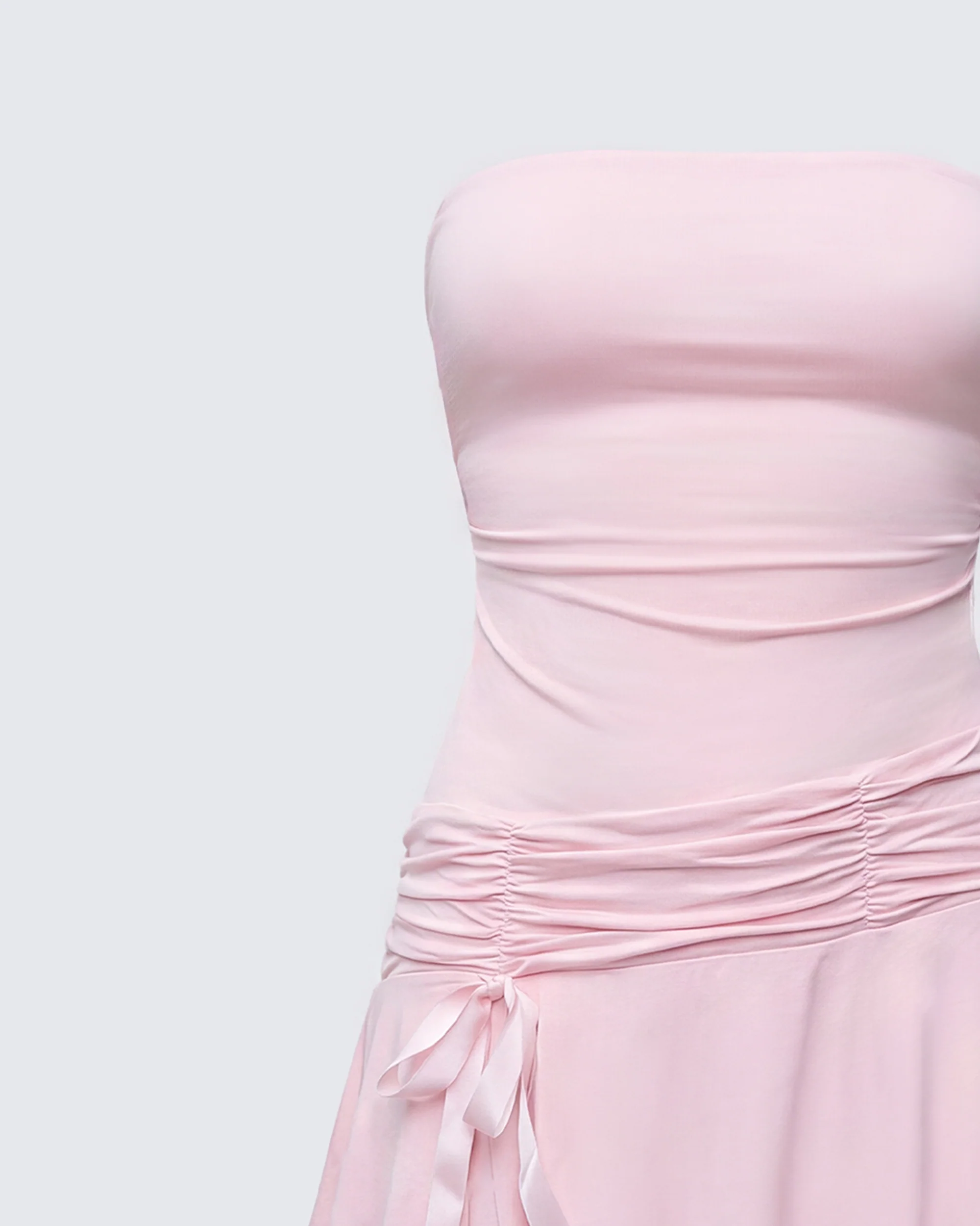 Nasrin Pink Jersey Mini Dress