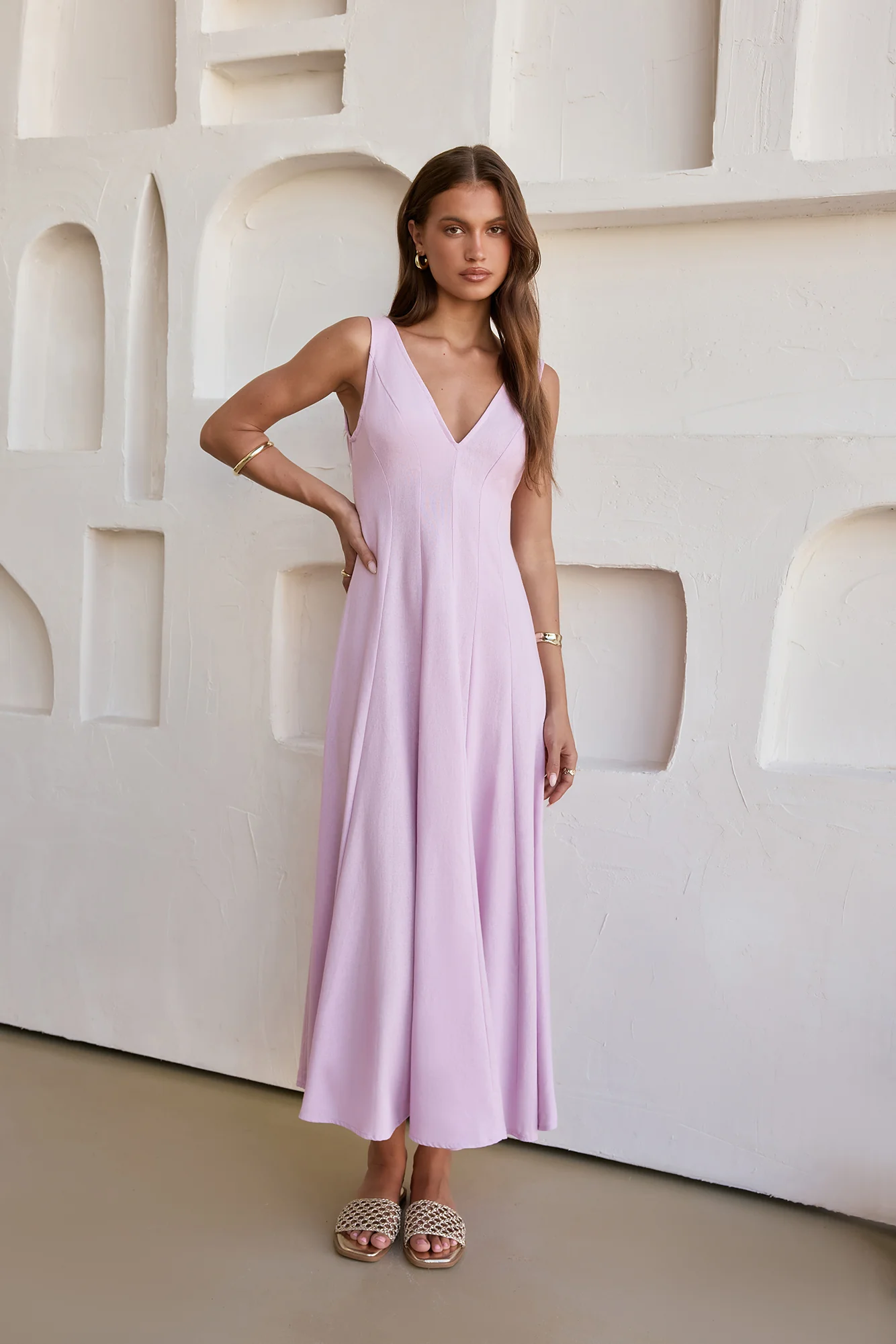 Open Meadows Maxi Dress Lilac