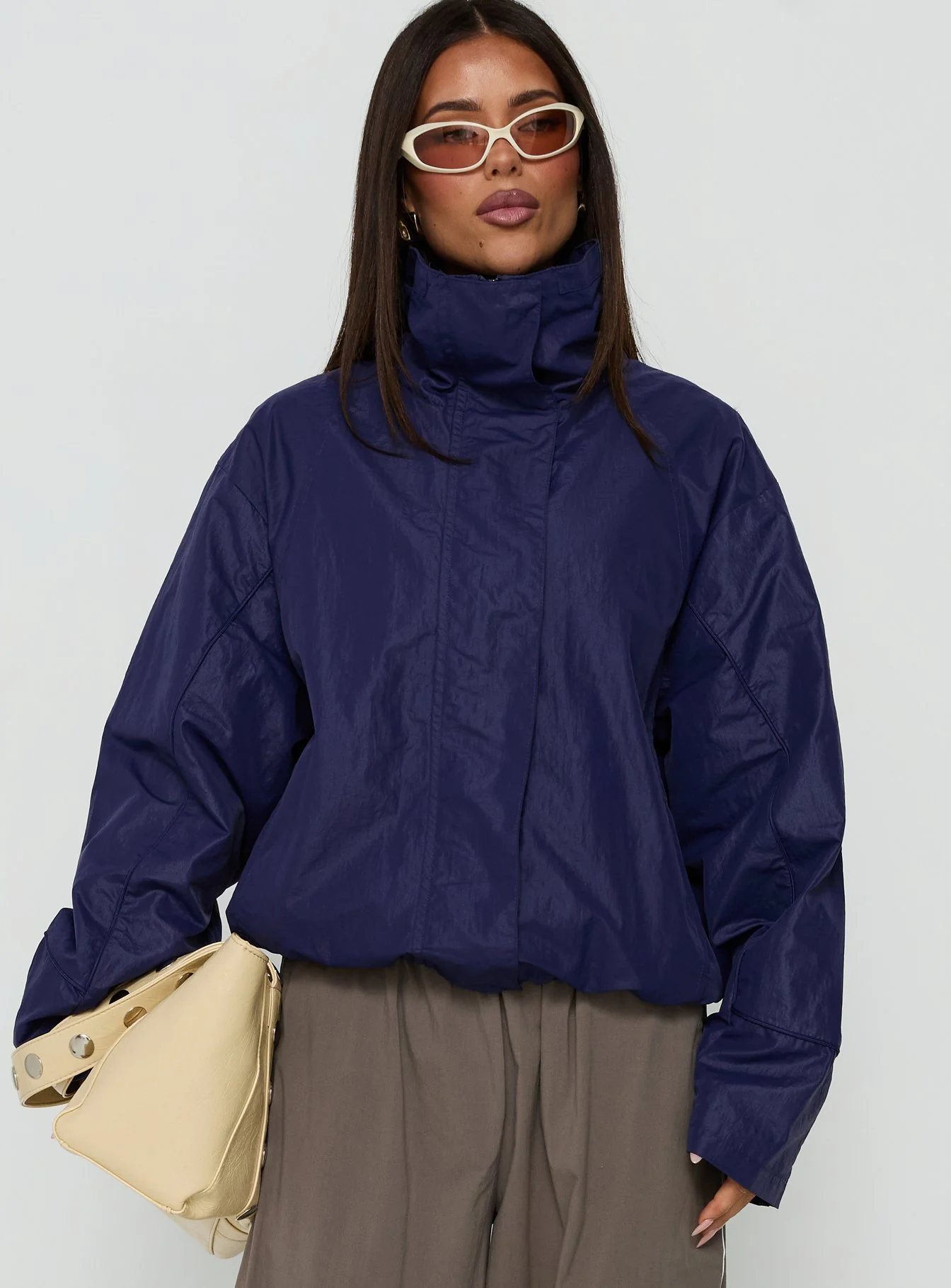 Shoreline Windbreaker Jacket Navy