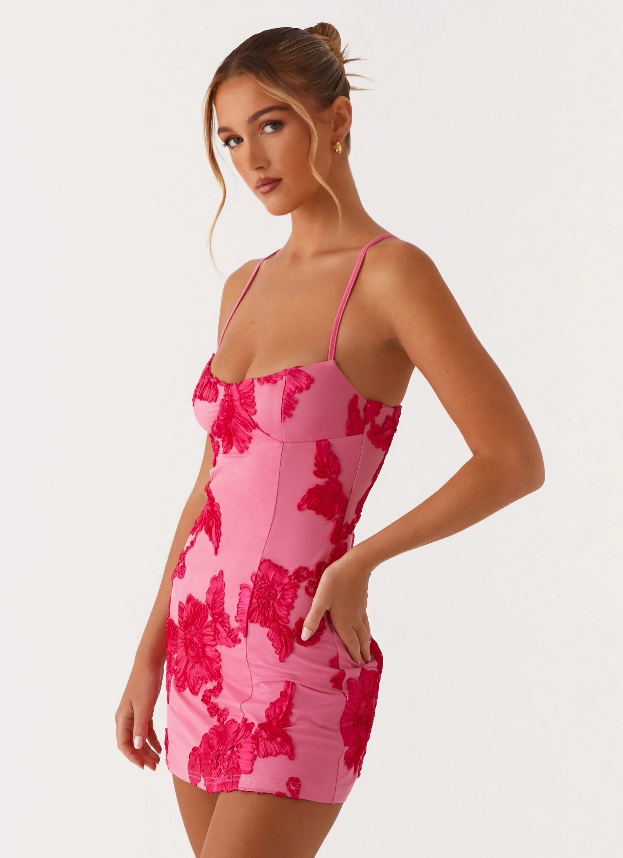 Alivia Mini Dress - Pink - luluinthesky