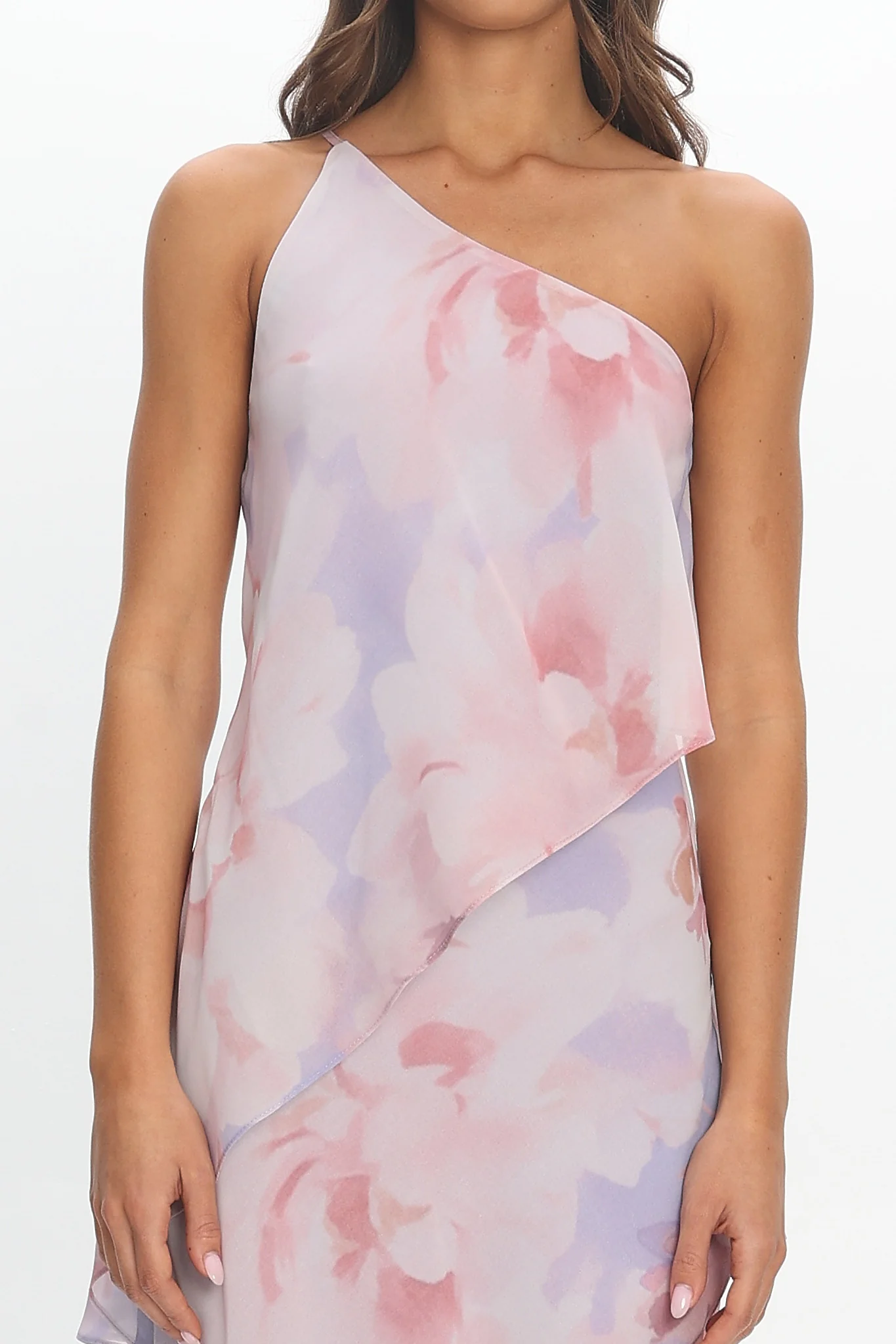 Aralia One Shoulder Maxi Dress Lilac - luluinthesky