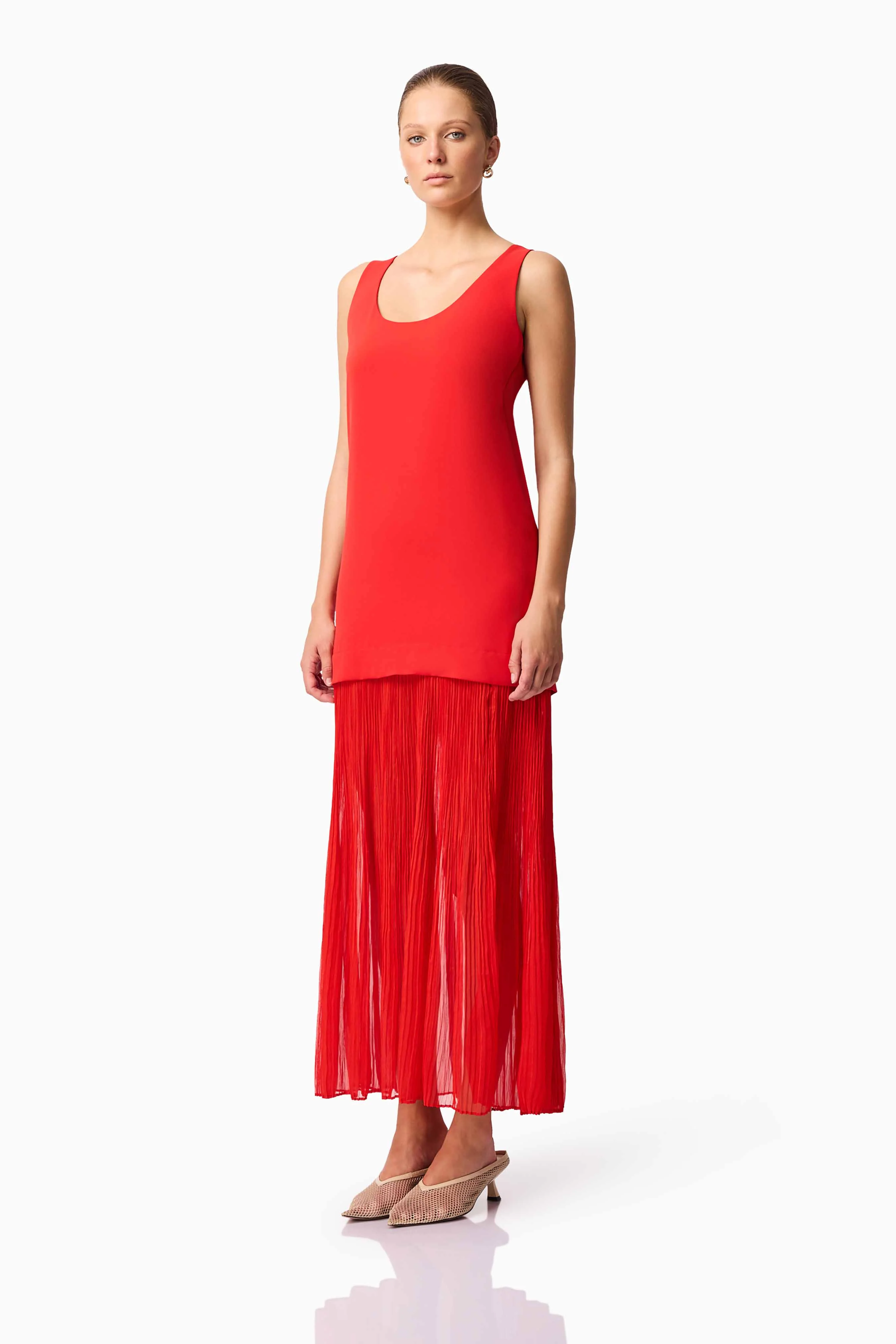 CURAAE Etoile Maxi Dress in Red