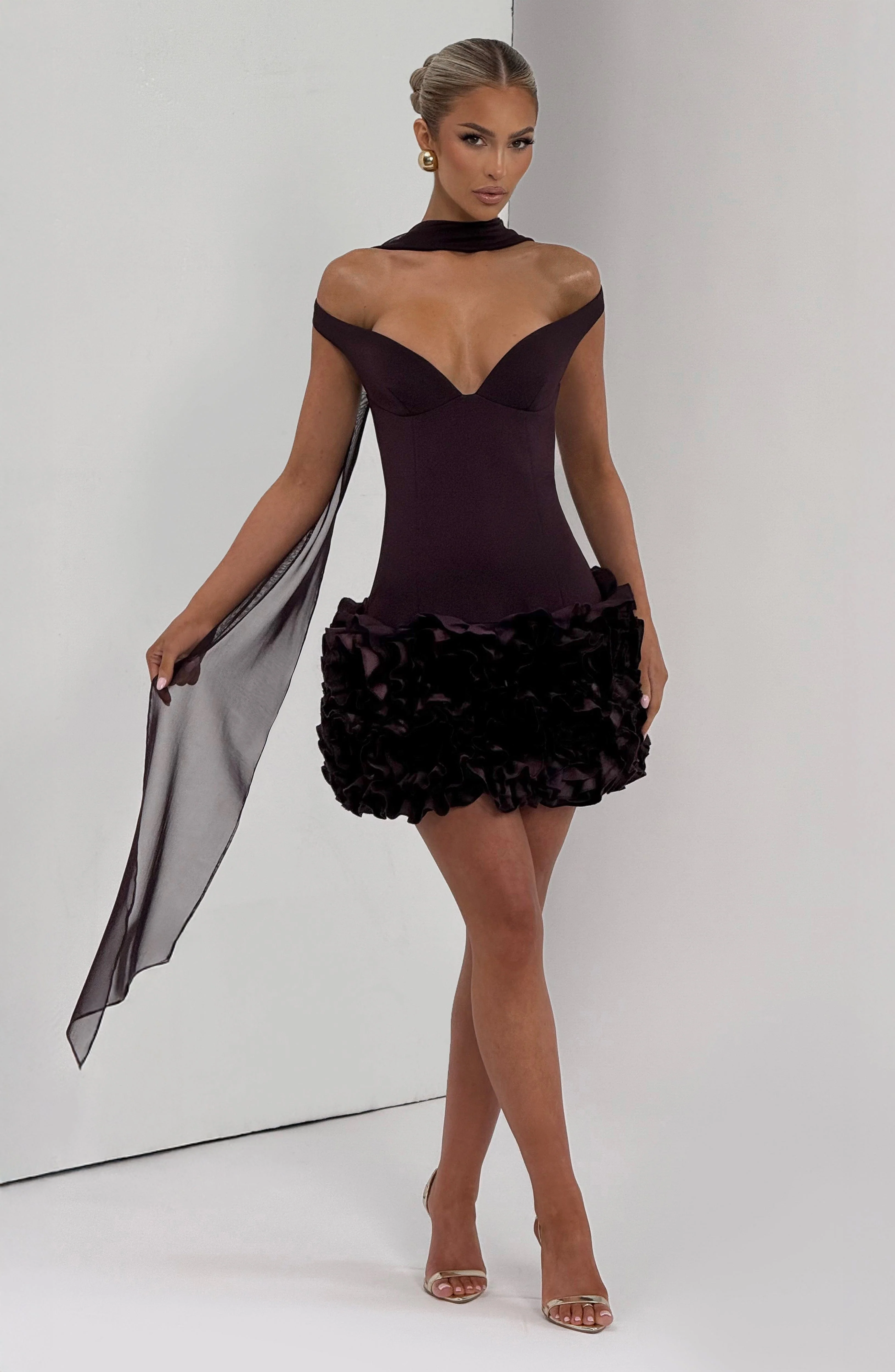 Aveta Mini Dress - Plum