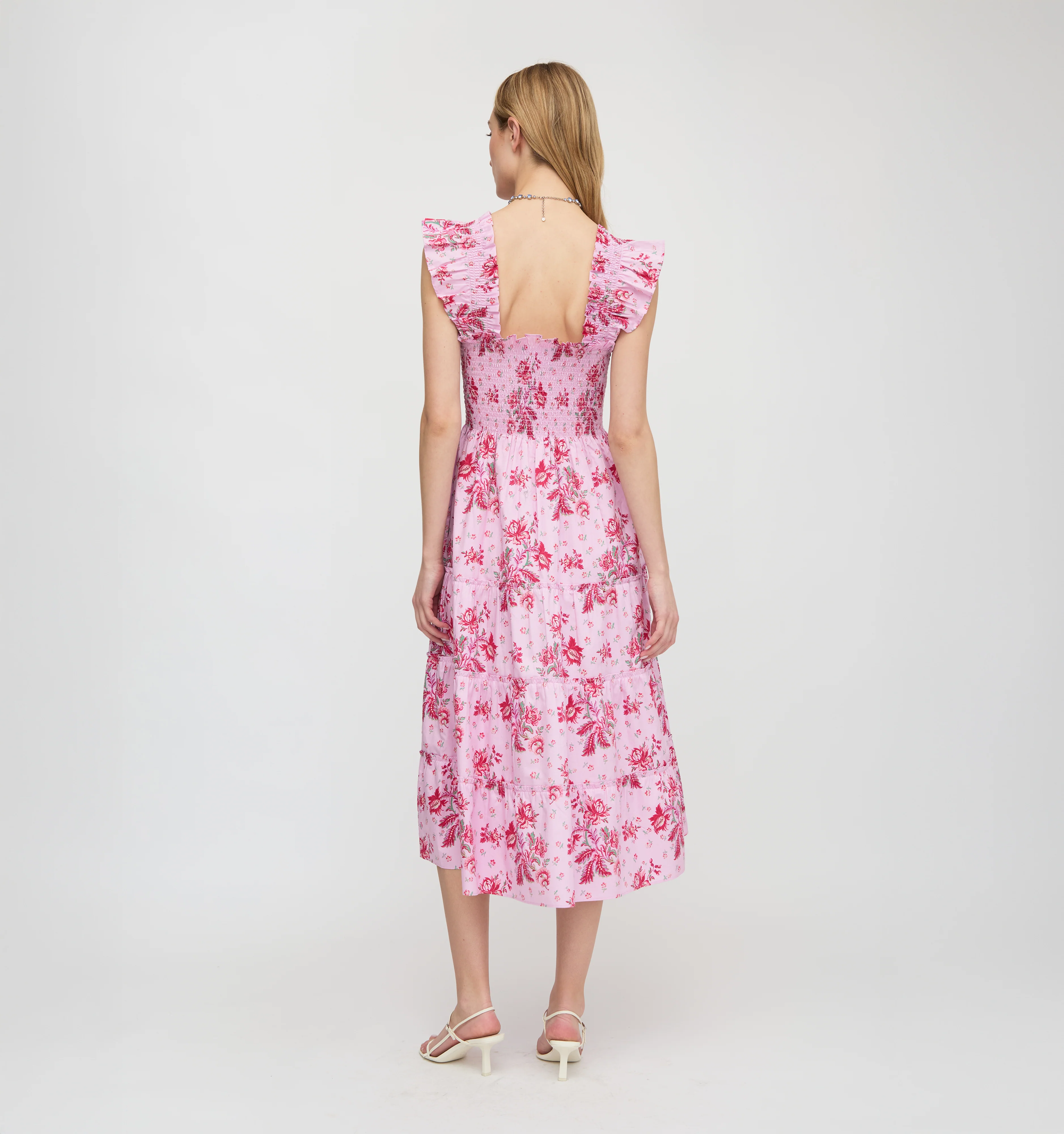 The Ellie Nap Dress - Pink Delft Bouquet