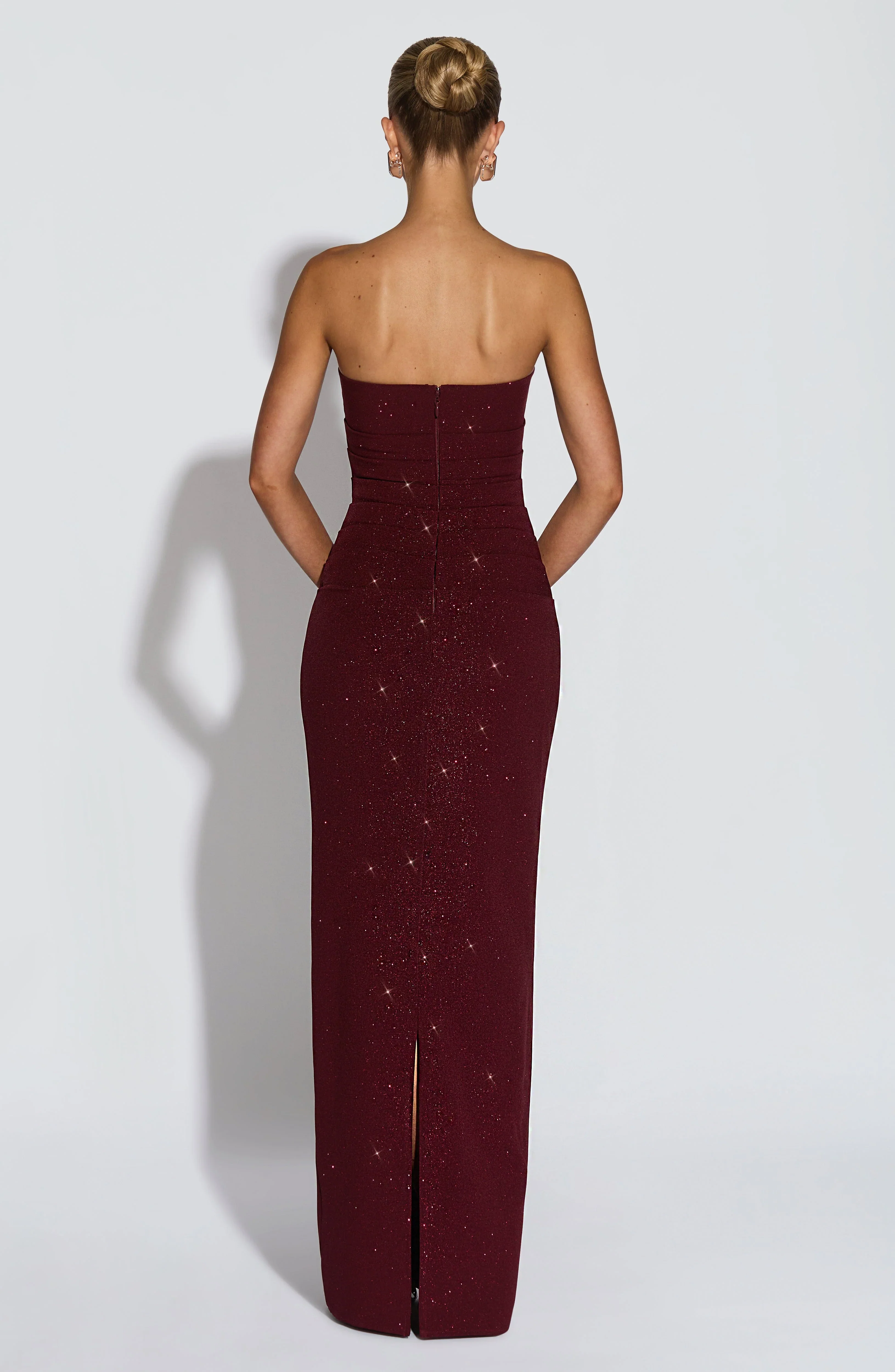 Pandra Maxi Dress - Wine Sparkle