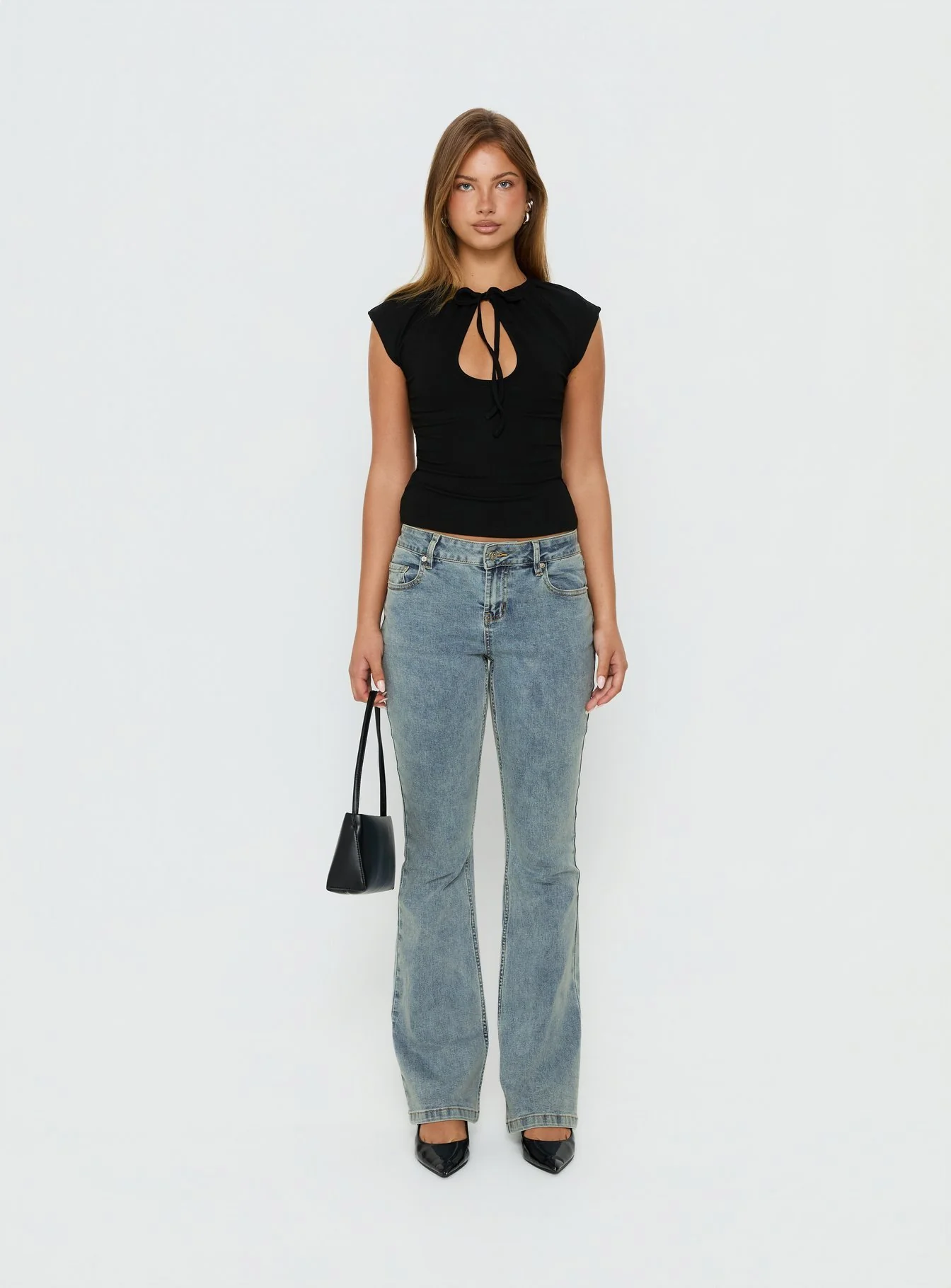 Bethany Low Rise Bootleg Jeans Ice Wash