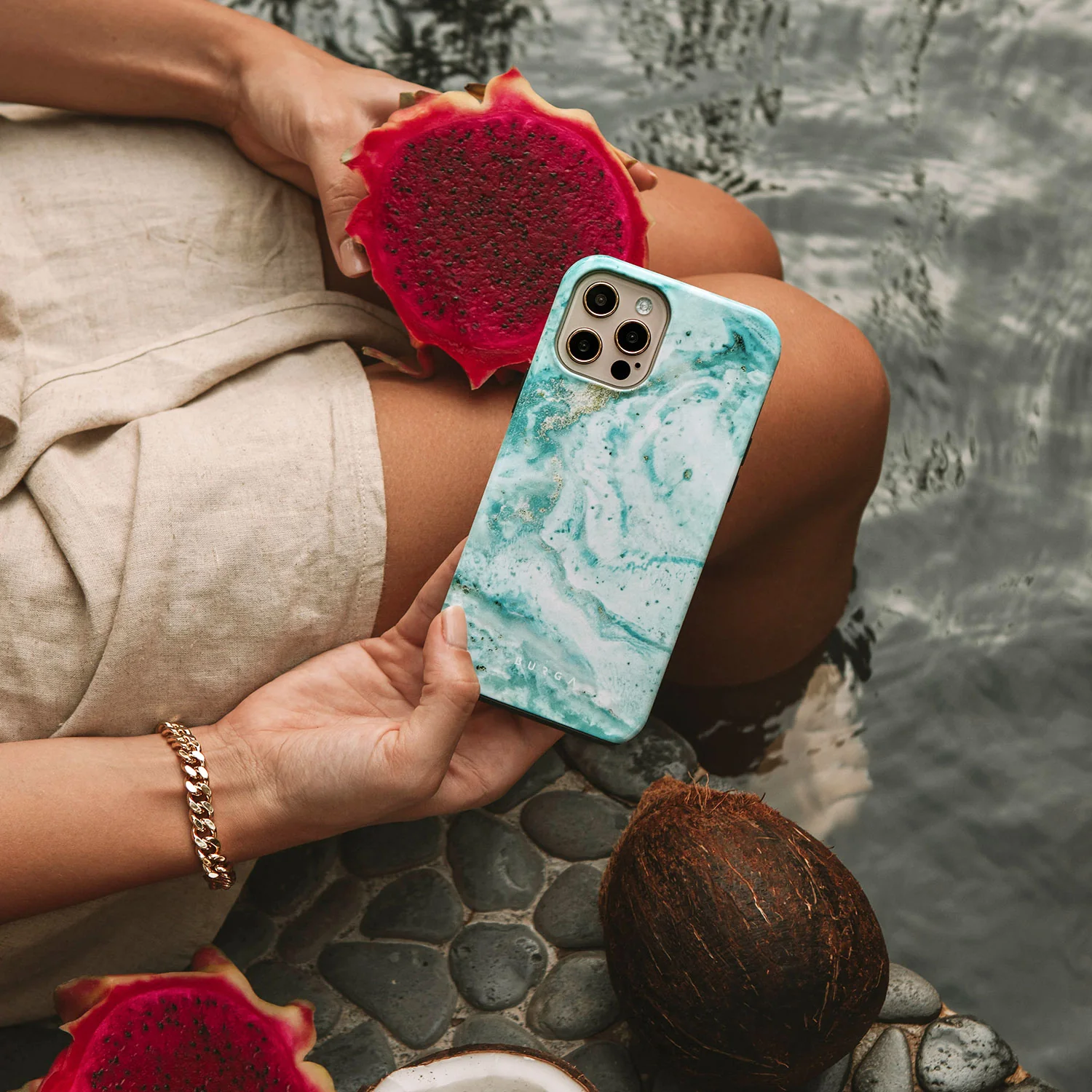Uluwatu Waves - Teal iPhone 11 Pro Max ケース
