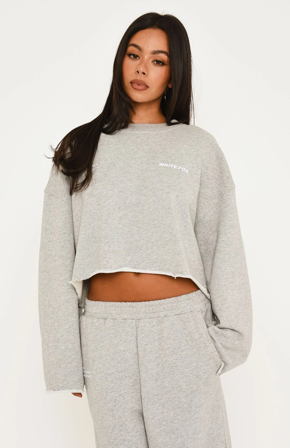 It Must Be A Sign Oversized Sweater Dark Grey Marle