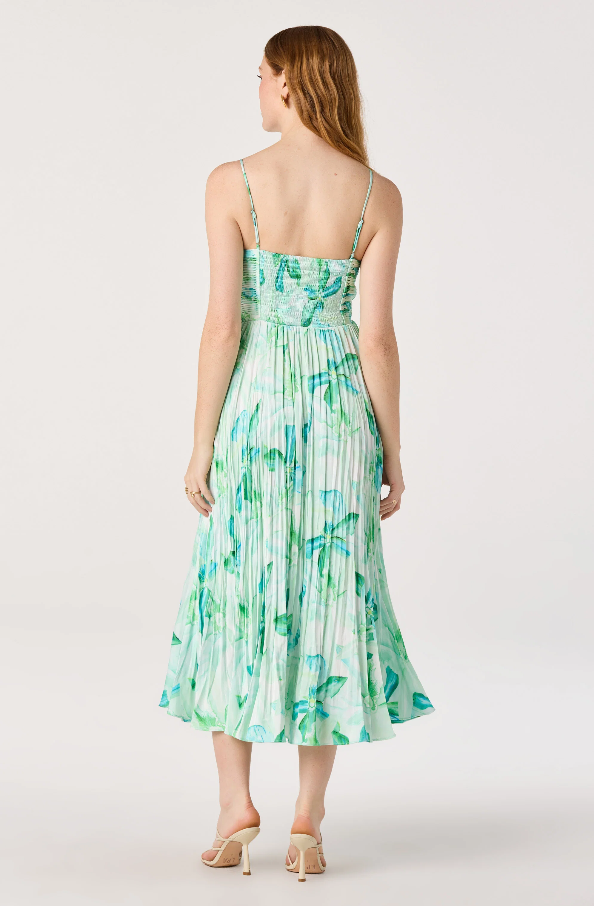 Maeve Pleated Midi Dress