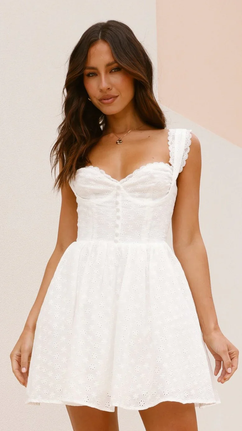 Kaiya Mini Dress - White